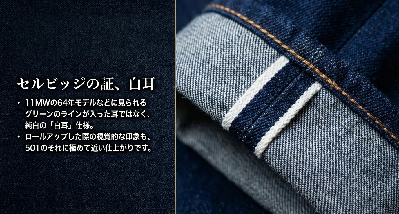 右綾デニムでLEVI