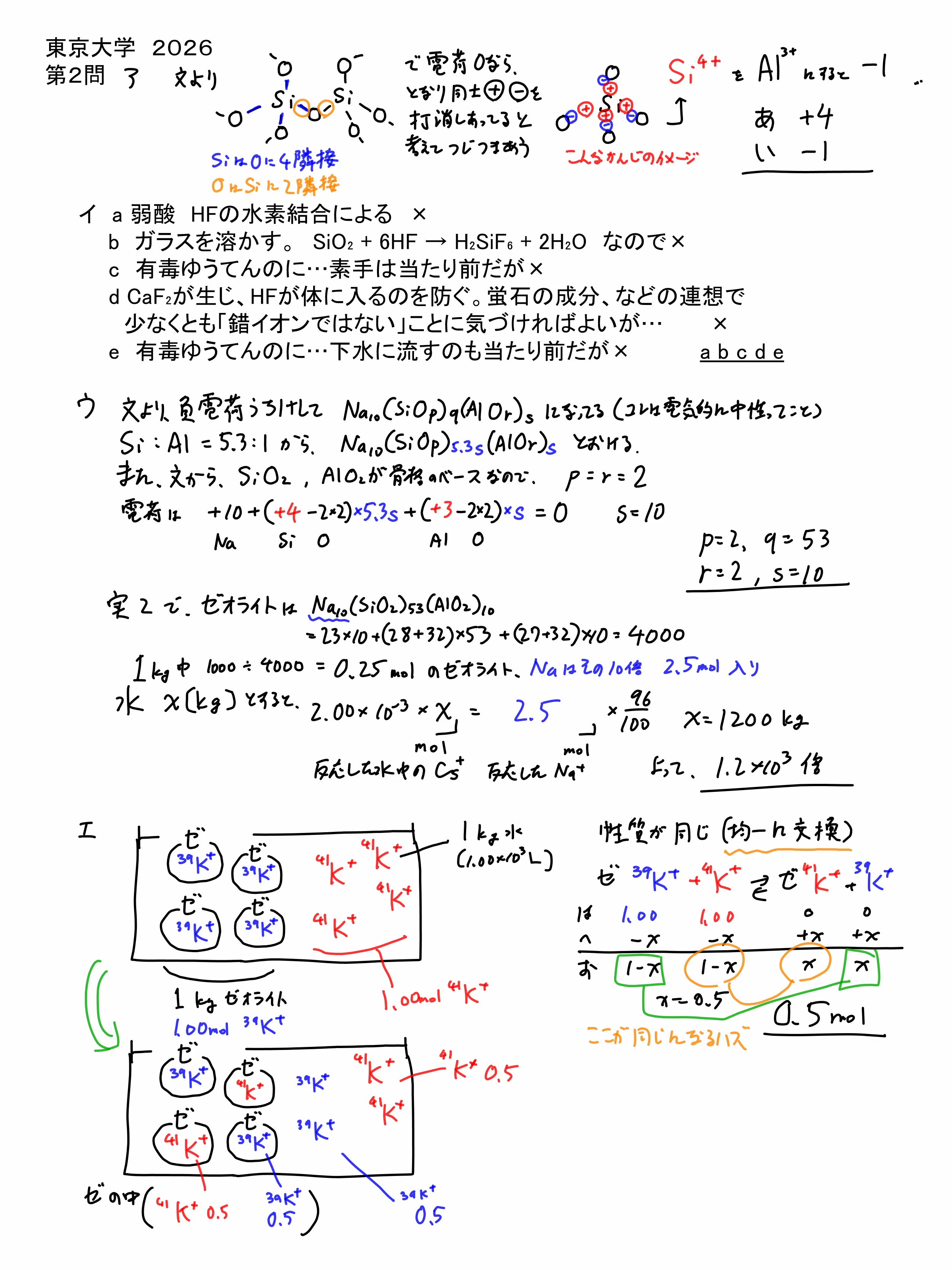 2026東京大学入試問題 二次試験 化学 解答解説｜宮元一賢⌬Miyamol