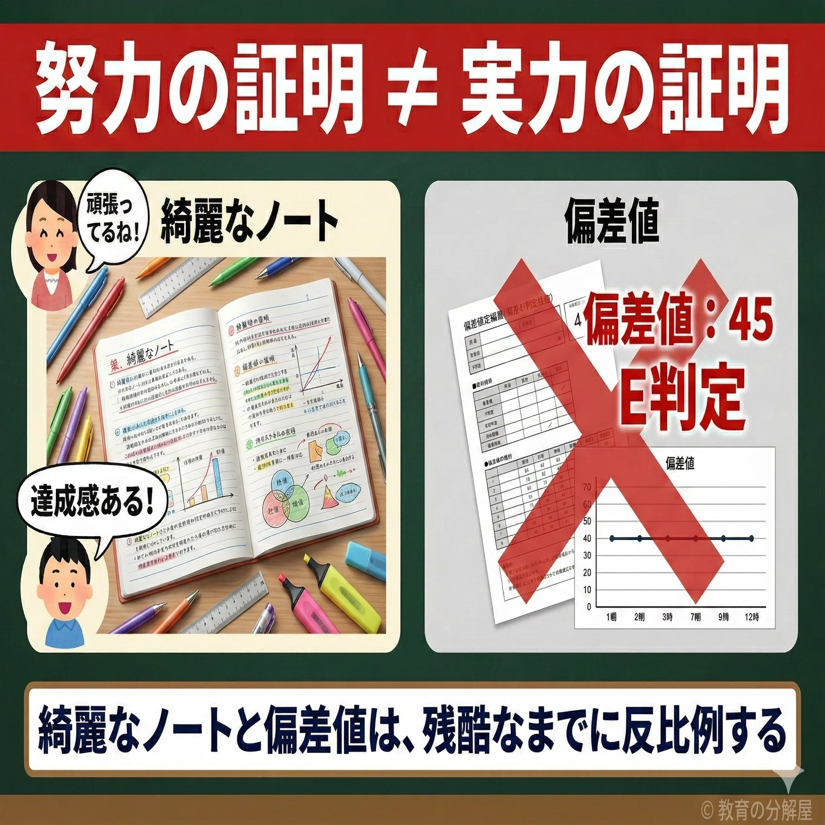 これだけはやめておけ】ノートを綺麗にまとめるのは時間の無駄。成績が