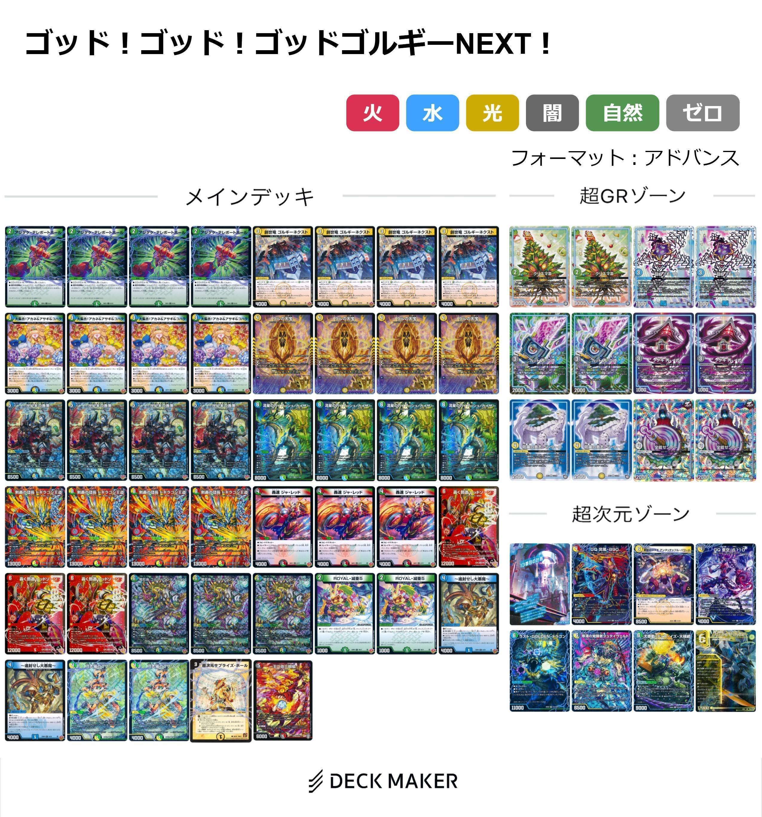 デュエマ】アドバンスでもゴルギーネクストがしたい！！！【5cゴルギー