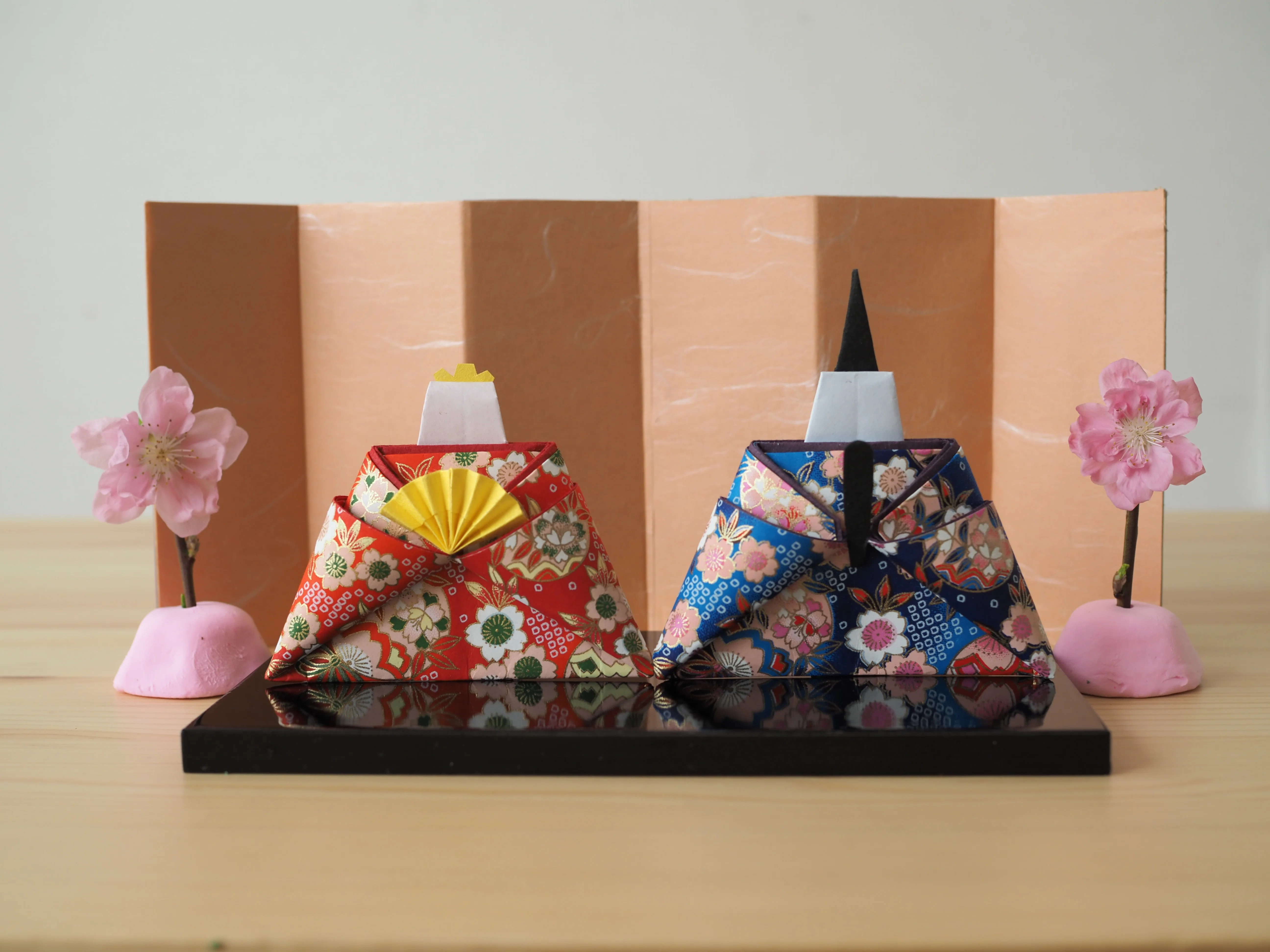桃の節句｜折り紙で作ったお雛様を用意しました｜大島敬大