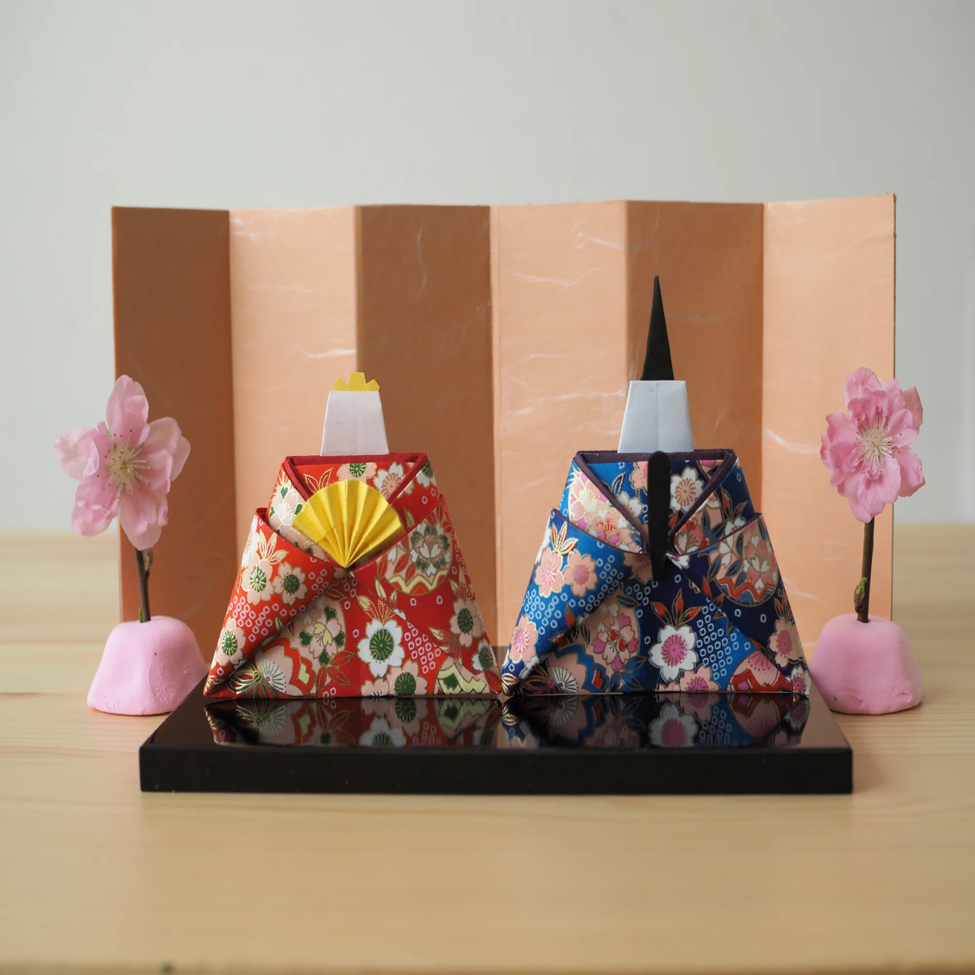 桃の節句｜折り紙で作ったお雛様を用意しました｜大島敬大