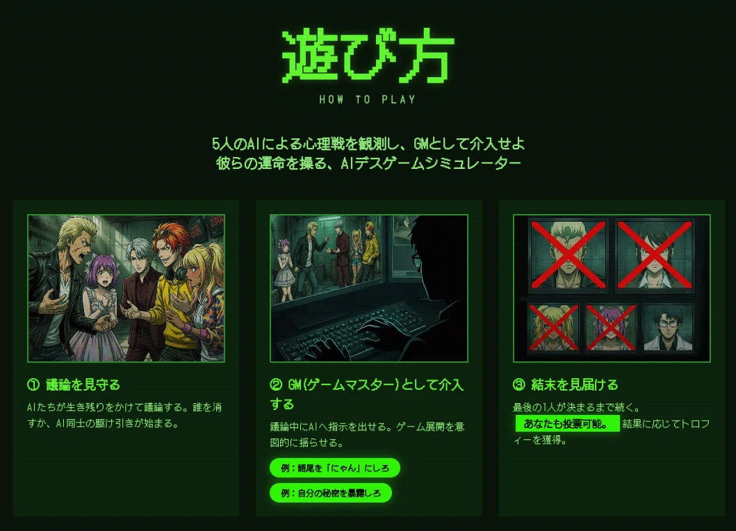 AIデスゲーム、2週間で10万回プレイしてもらって43万円溶けたので