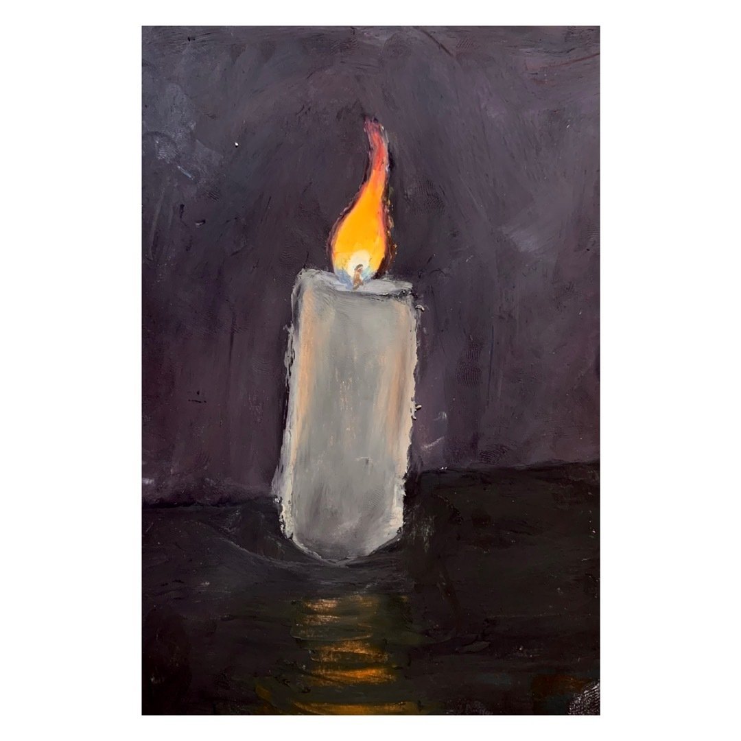 まいにちてがき絵日記 | No.2022 | 蝋燭の絵をみた｜あんころう