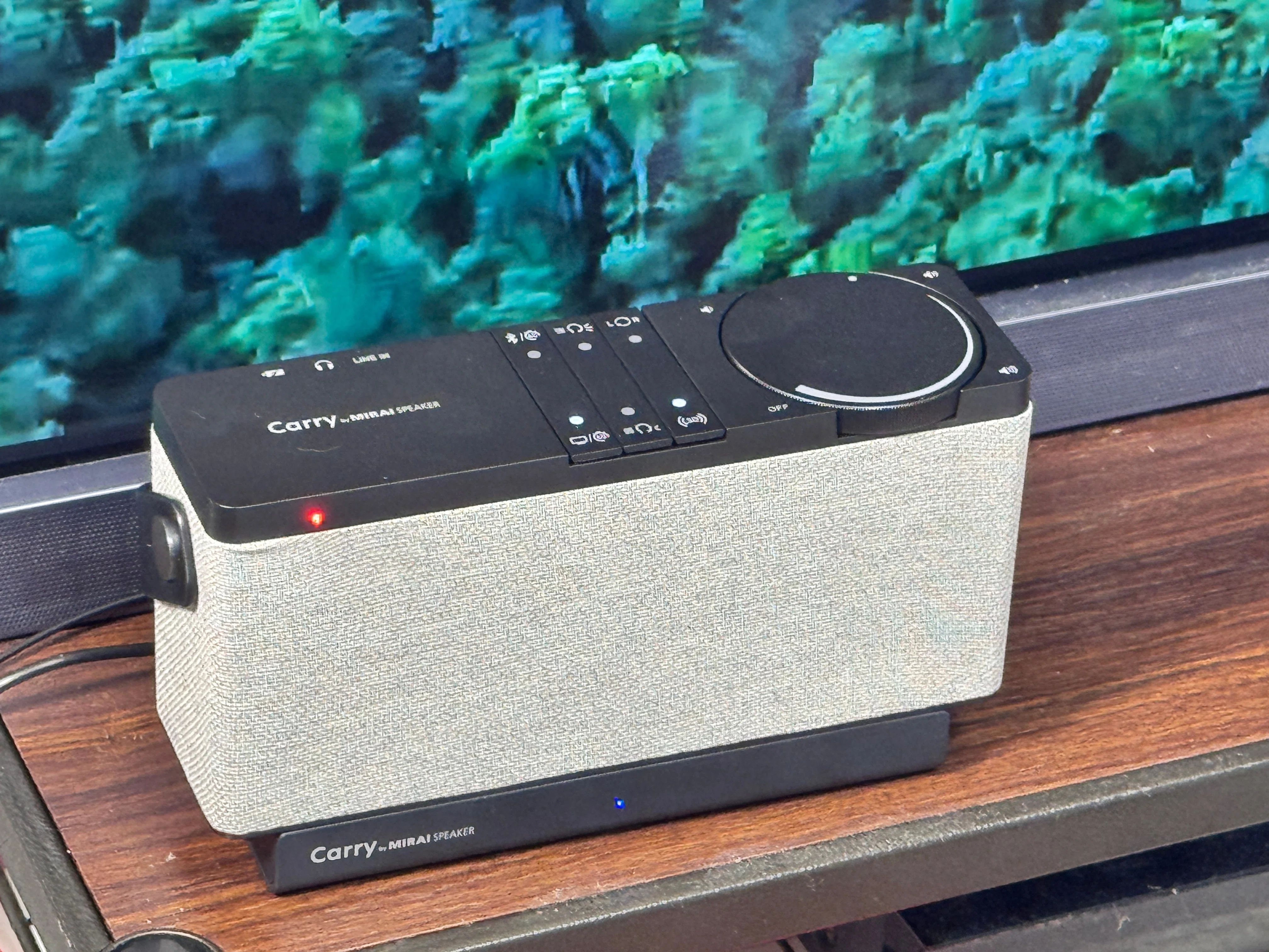 ワイヤレスの手元スピーカーでテレビの音が聞き取りにくさを改善