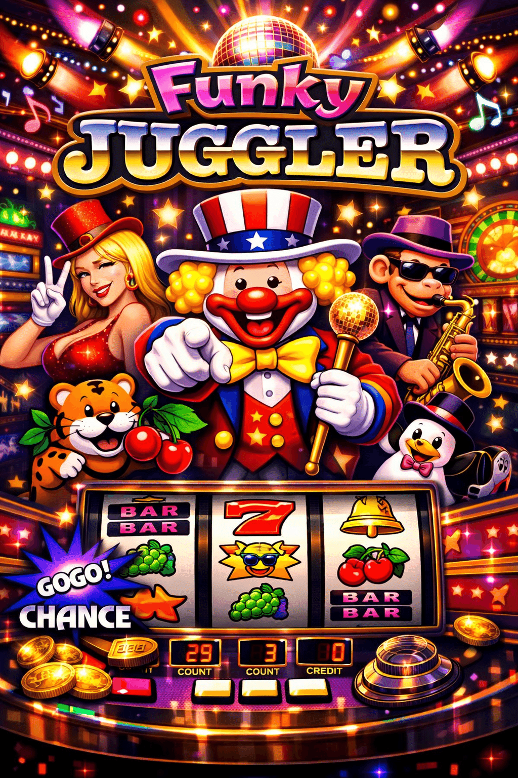 ファンキージャグラー2（6号機）超簡易設定差 自分用備忘録｜次郎マサオ