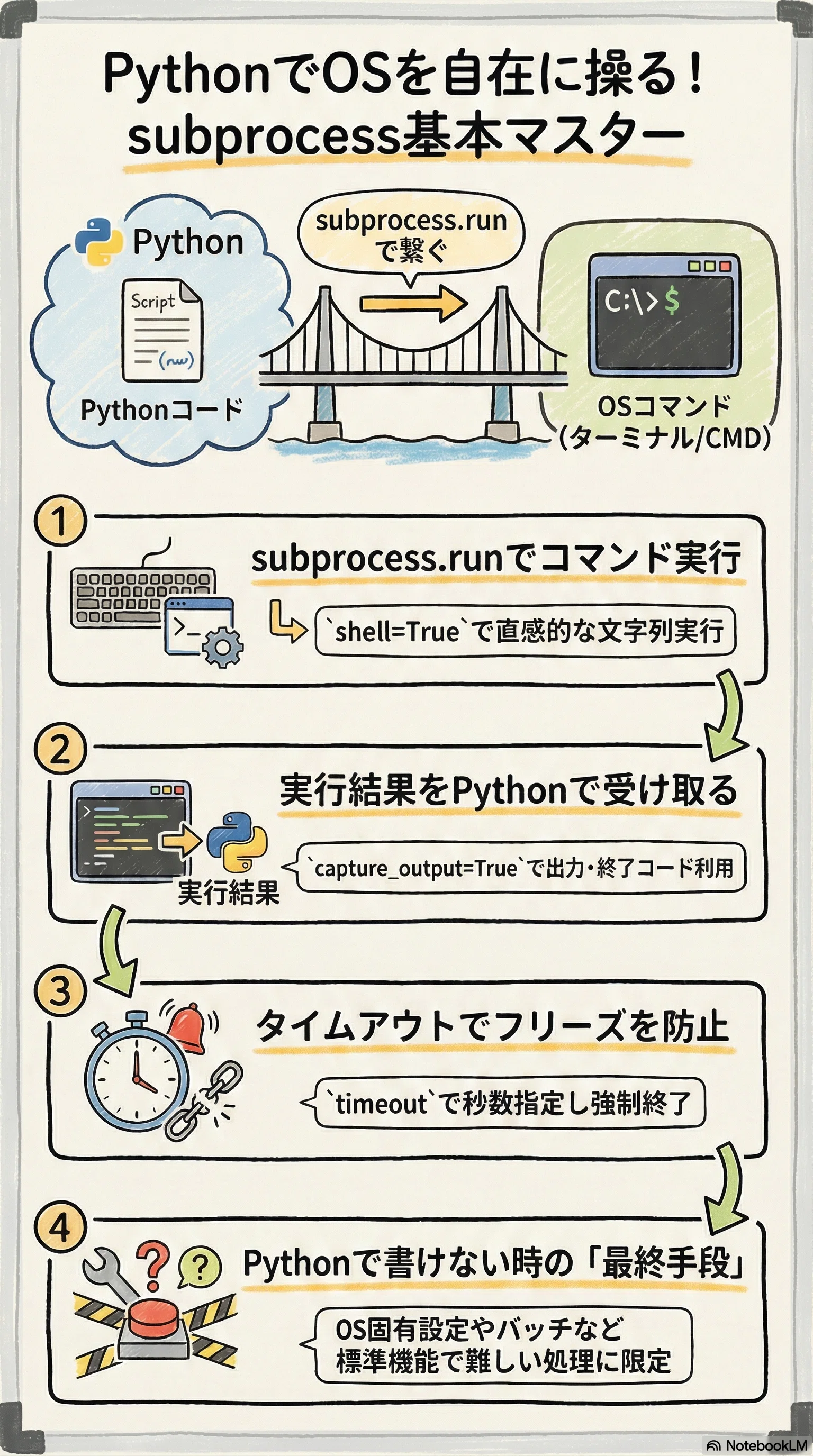 Python 사이트 요약_사푸 YT_Python에서 OS 명령을 자유자재로! subprocess 모듈이 '자동화의 신'인 5가지 ...