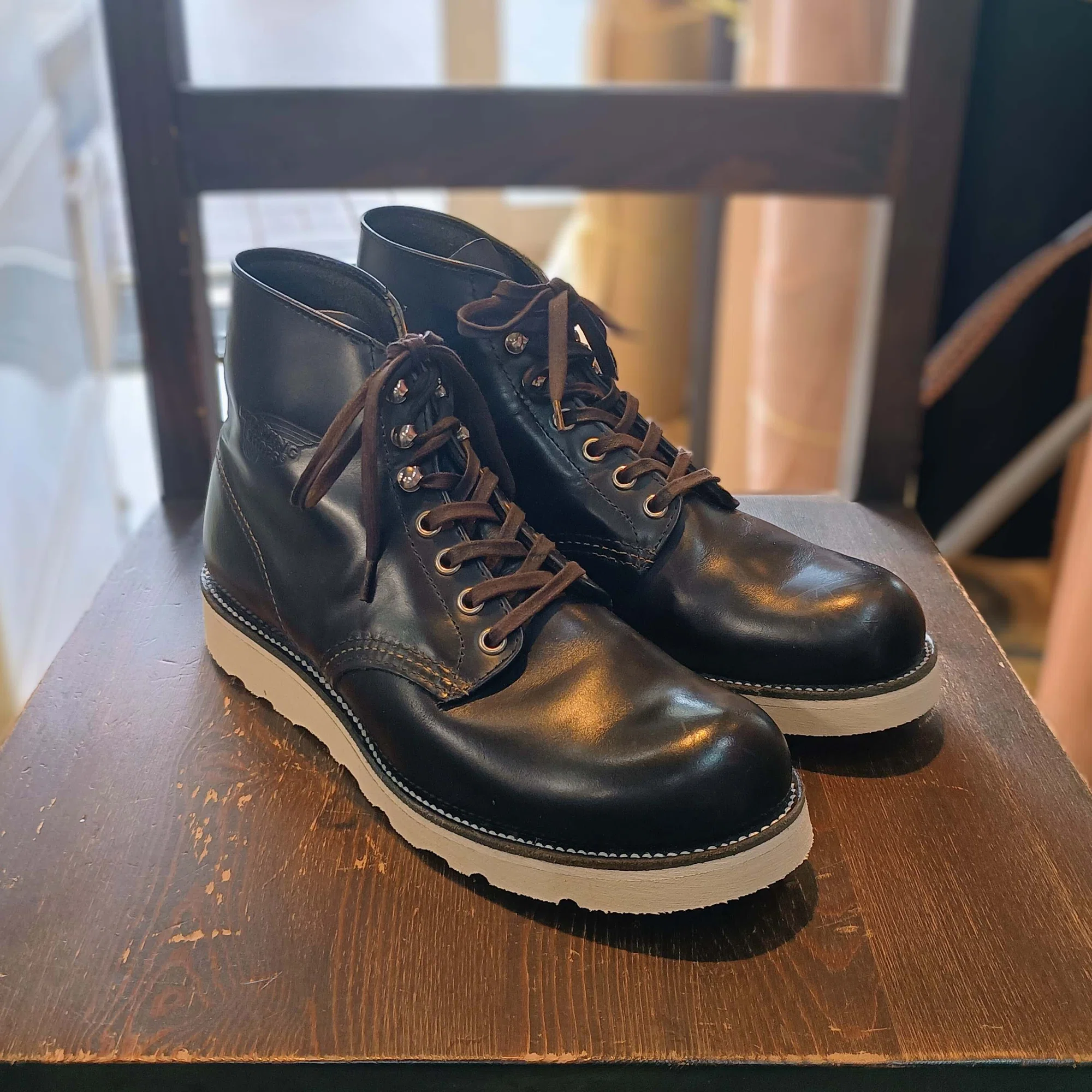 Resole/ソールカスタム】Red Wing#8165+vibram#4014｜CREA Repair 