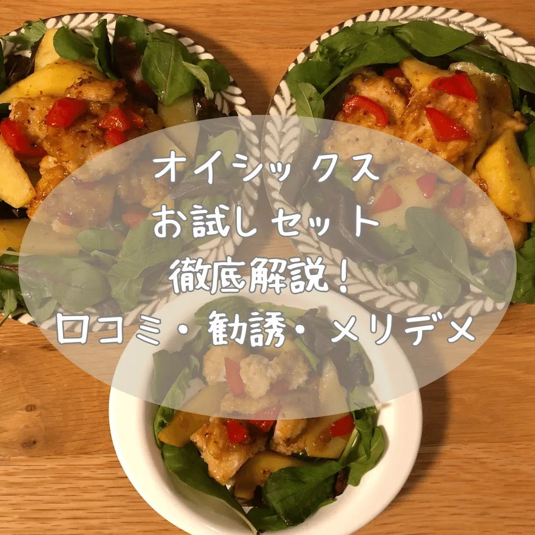 正直レポ】オイシックスお試しセットの内容！勧誘・メリデメ・口コミも