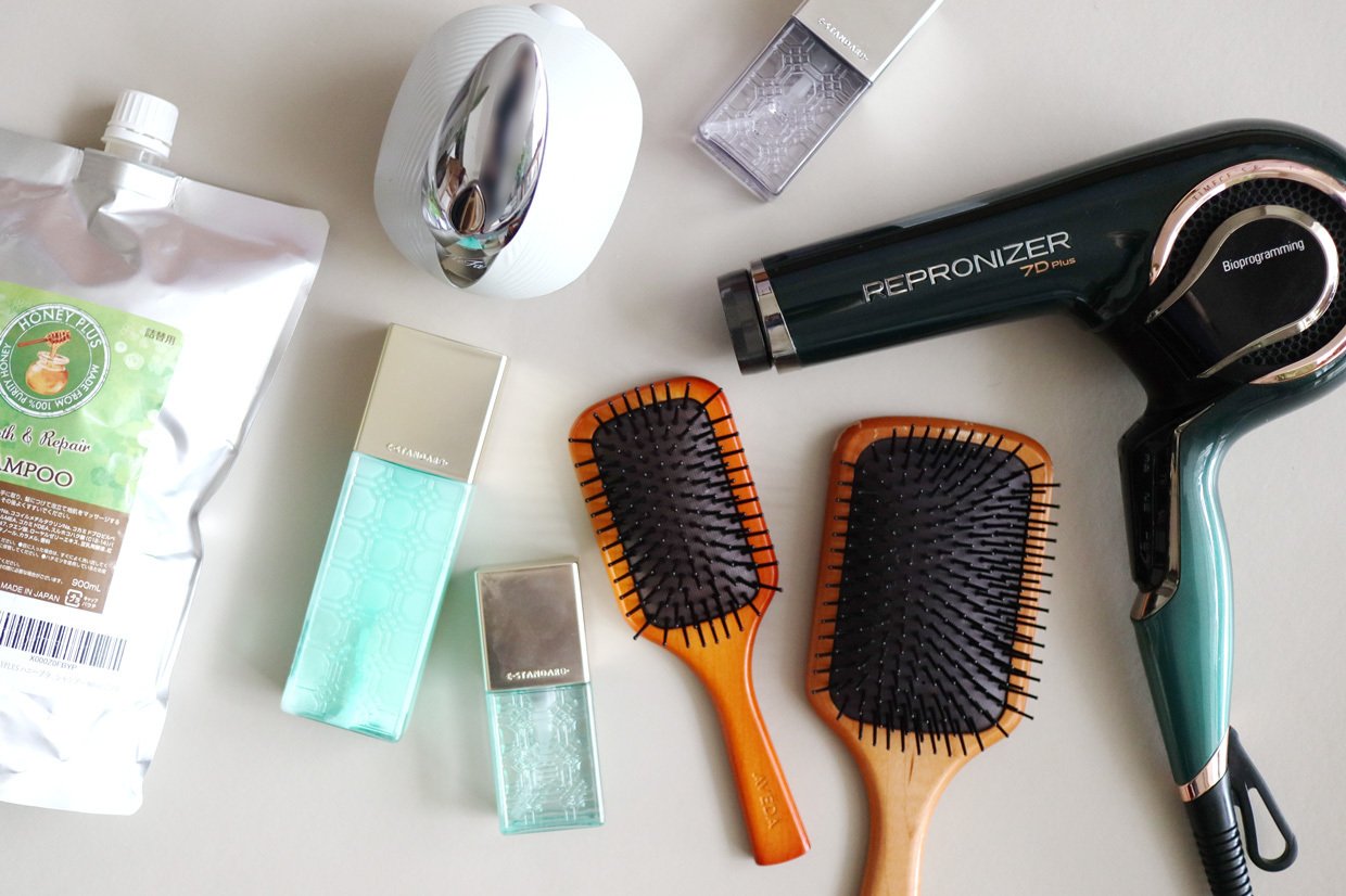 髪を育てるためのスタメンたち。レプロナイザー7D Plusを2年使い込んで