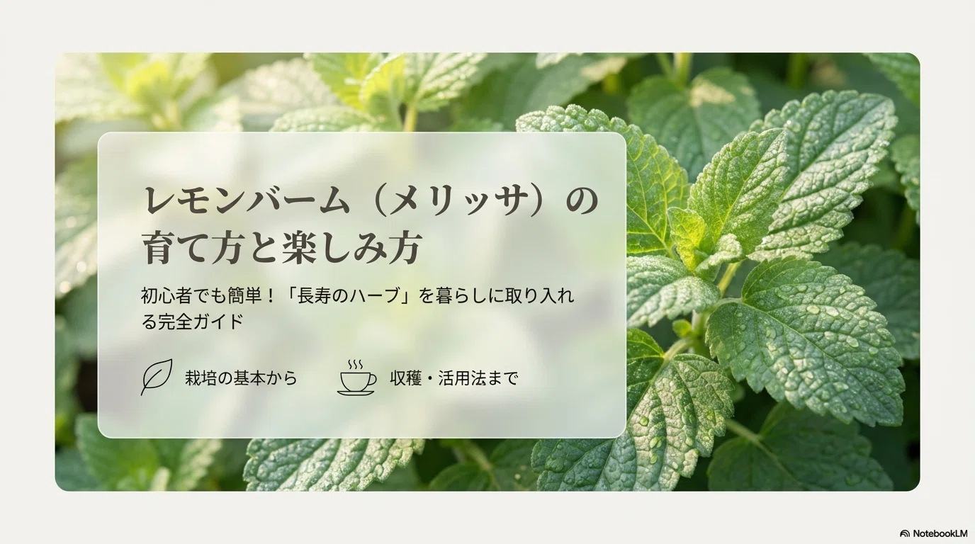 ハーブを作ろう! レモンバーム｜sukebezizy