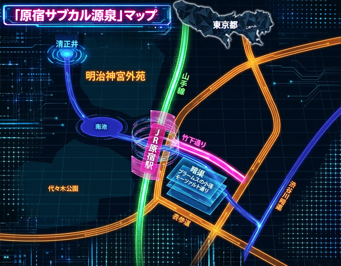 原宿サブカル源泉マップ