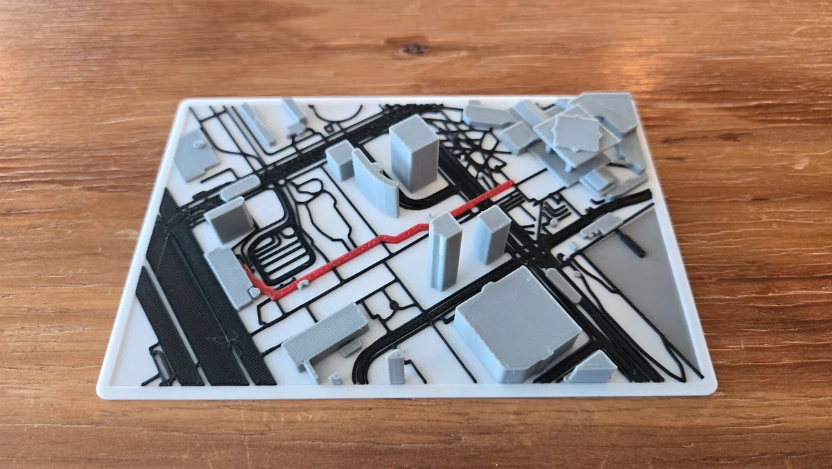 Map2Modelを使って立体案内地図を3Dプリント｜ファブラボ神田錦町