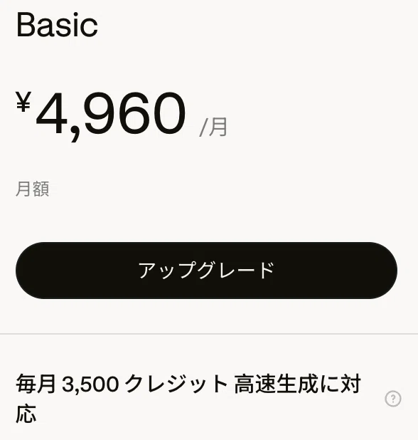 LovartのBasicプラン