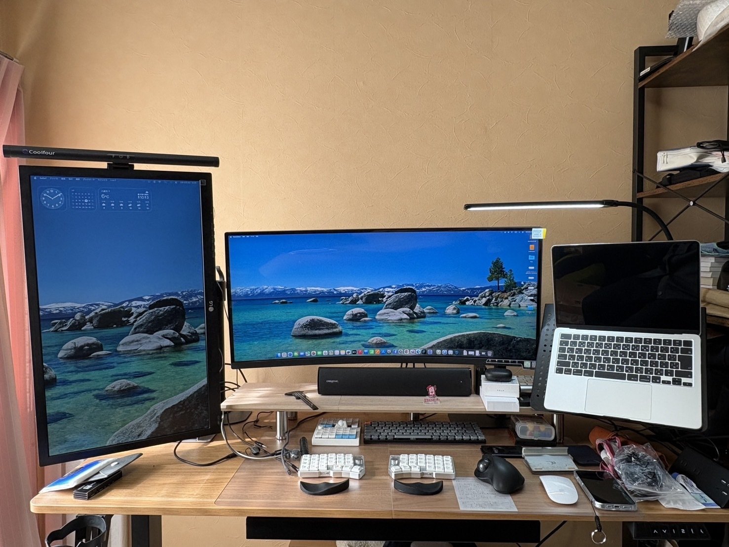 cocopar 34インチウルトラワイド（HG-4K34）で、在宅勤務と資格勉強用