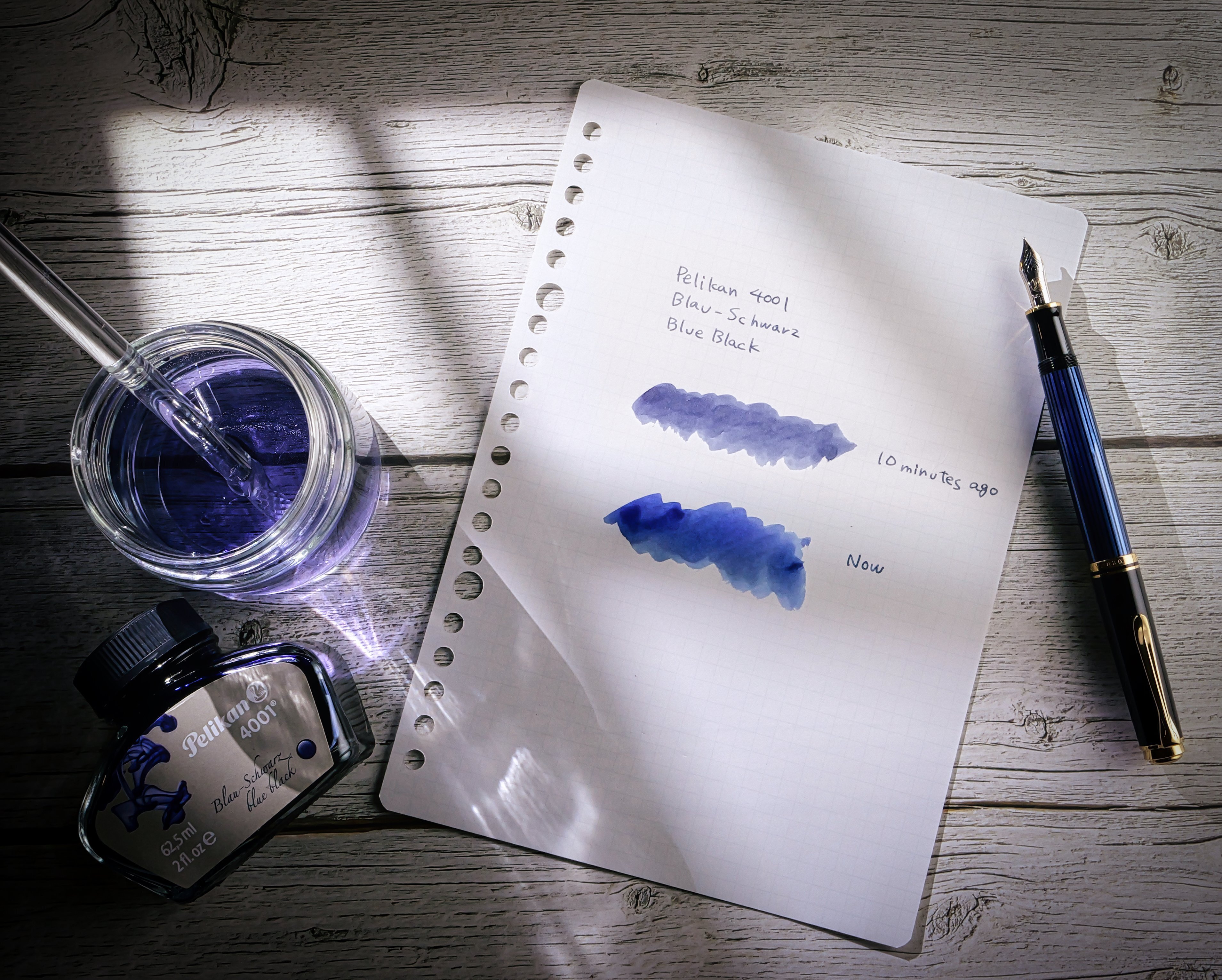 揺れ動く心を留めるインク：Pelikan 4001 Blue-Black｜Hideo Takehara