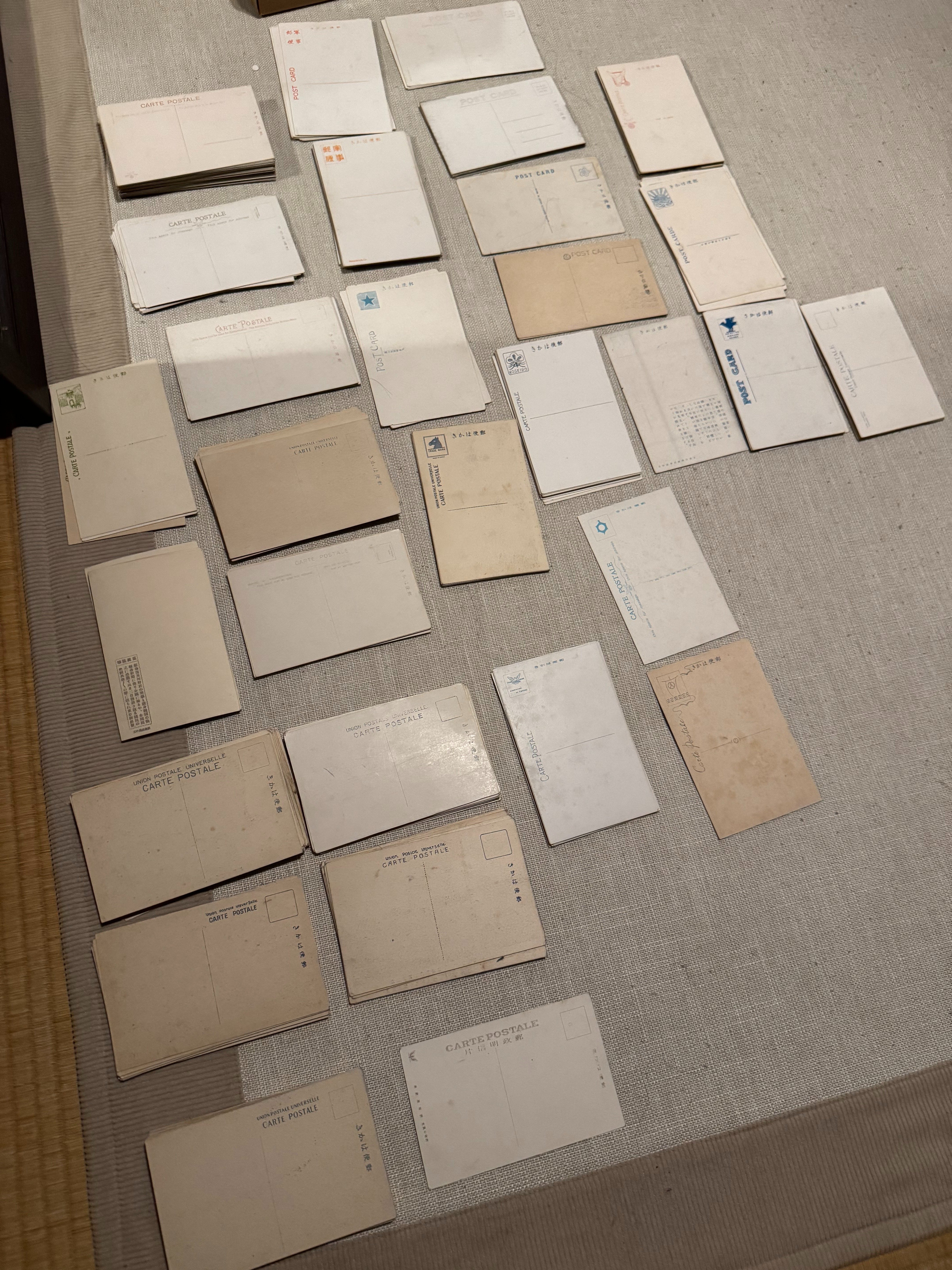 2025年にご寄贈いただいた大量の戦前絵葉書、整理つきましたー貴重品