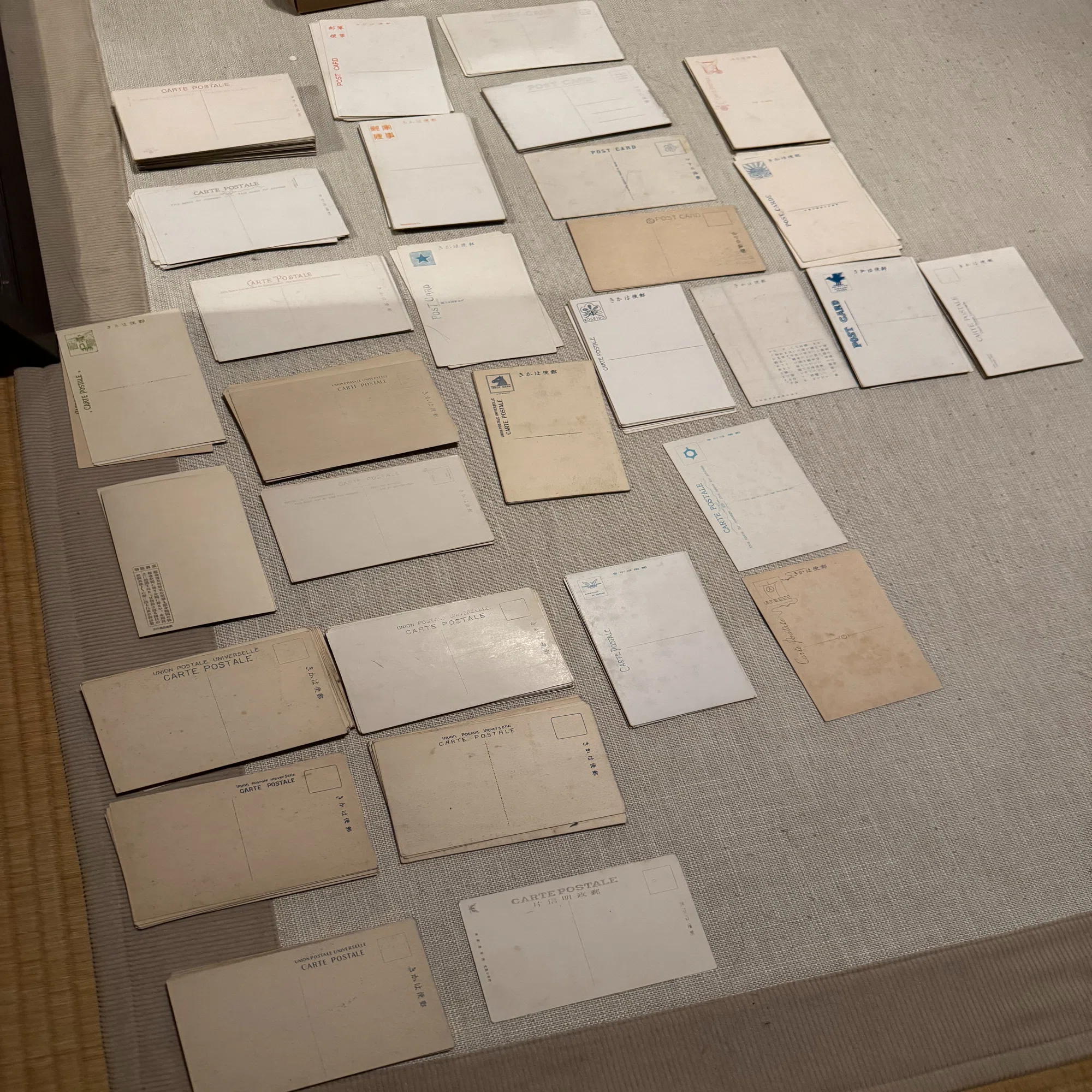 2025年にご寄贈いただいた大量の戦前絵葉書、整理つきましたー貴重品 