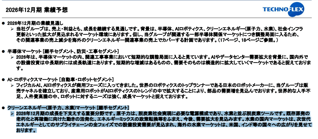3449 テクノフレックスの水素・次世代インフラ戦略｜小野和彦