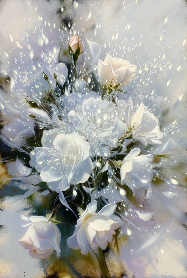 花 抽象画｜セルジオ・マヤケ（良家の常識）