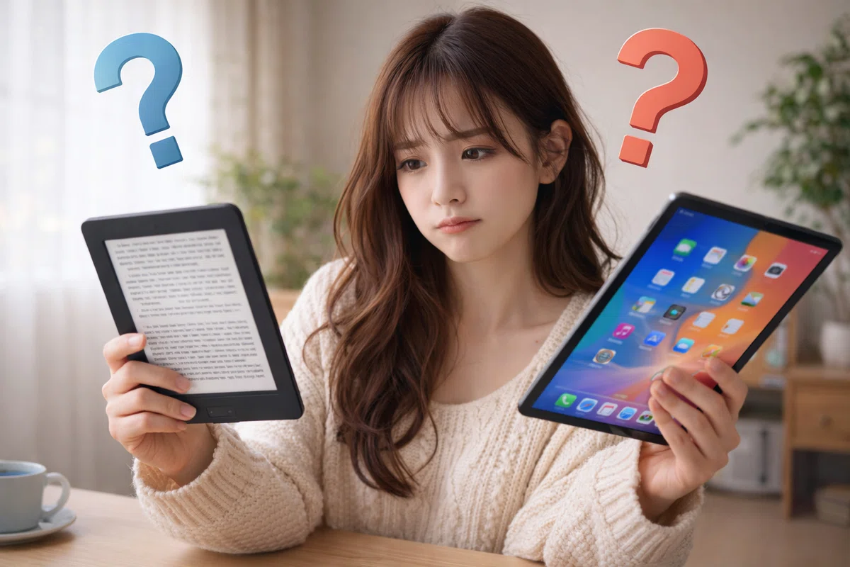 電子書籍リーダーとタブレットを比較:結局どっちがいい?違いをわかりやすく