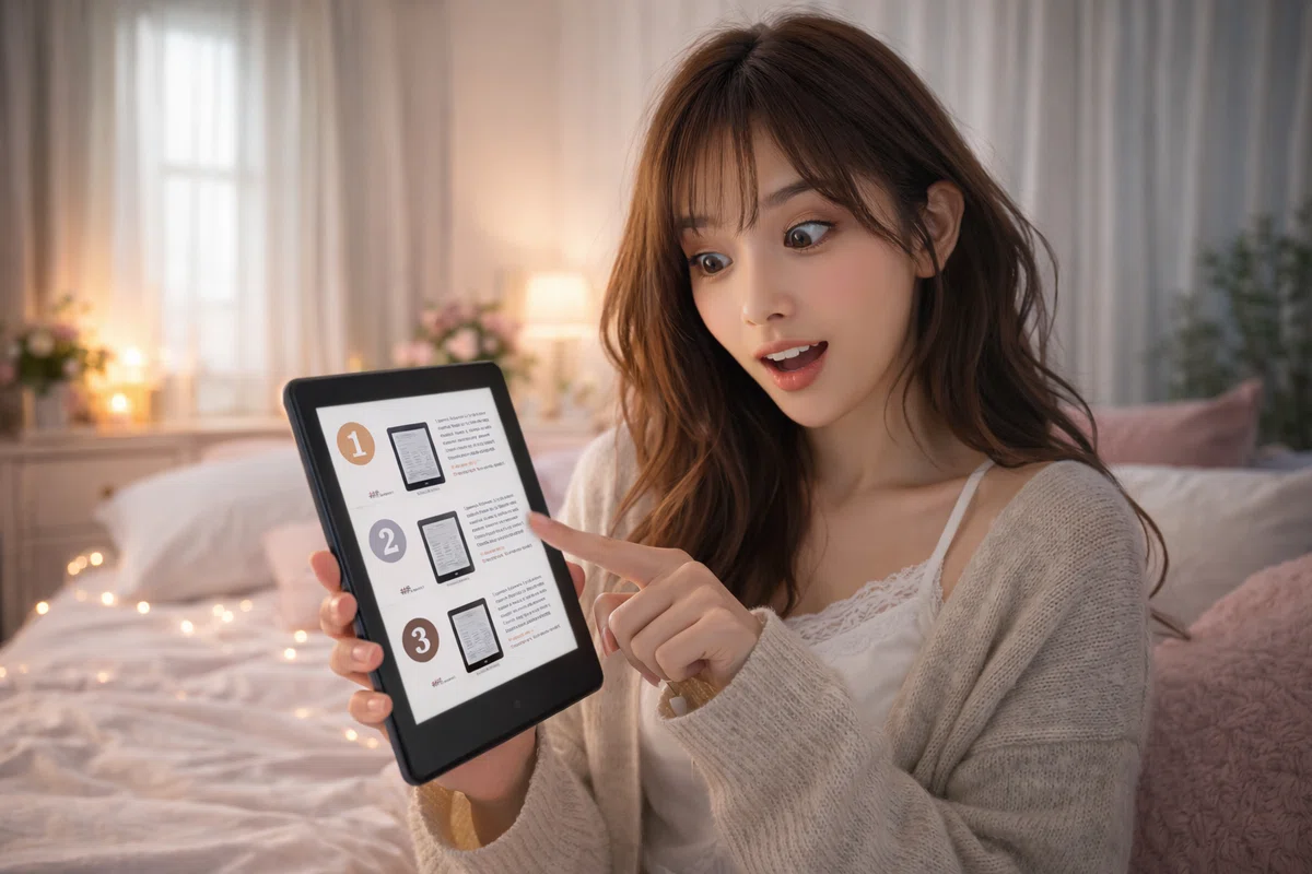 電子書籍リーダーランキング:目的別に後悔しにくいおすすめ順