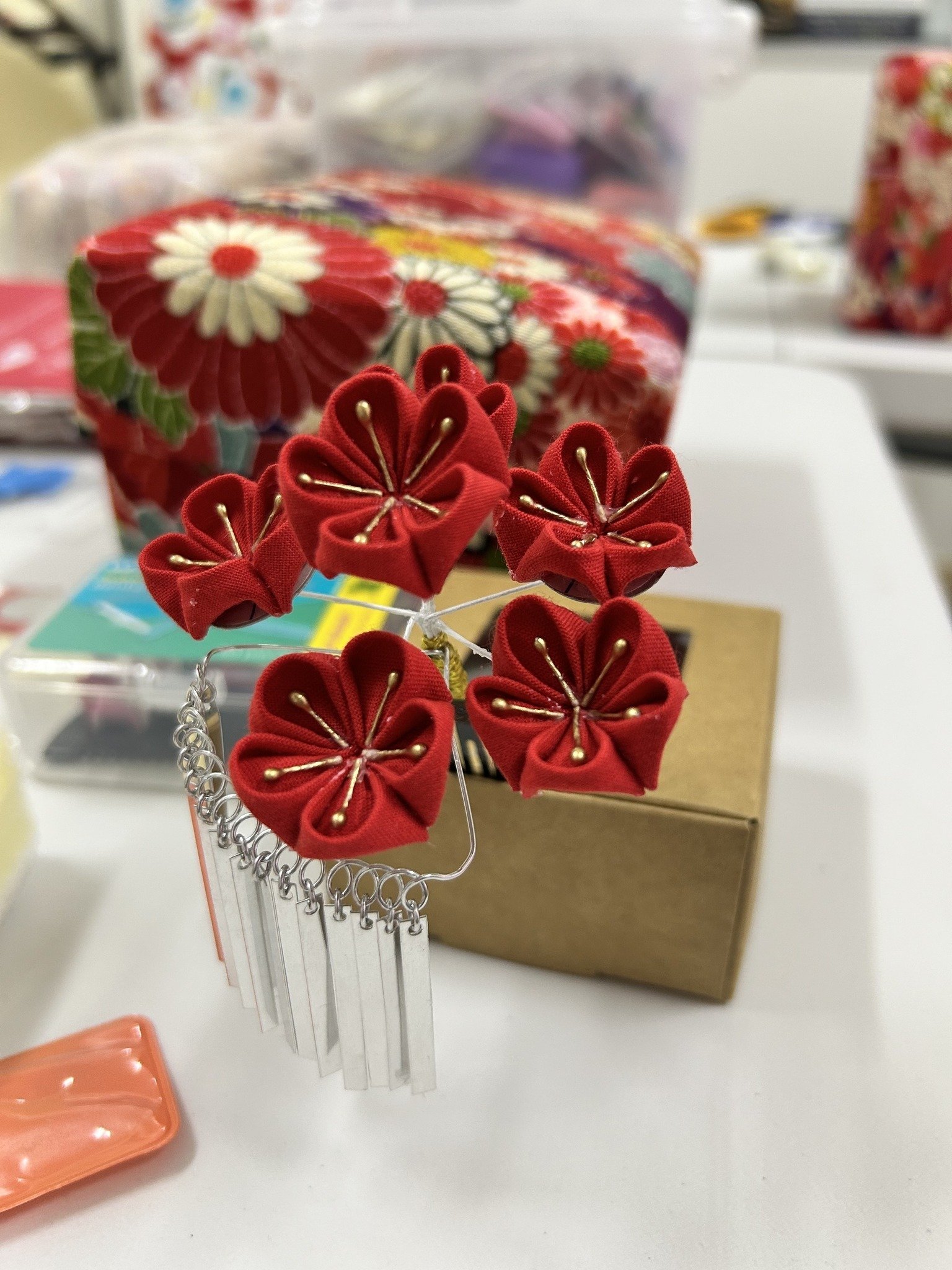 つまみ細工認定講師講座 in シンガポール 初級 月曜コース