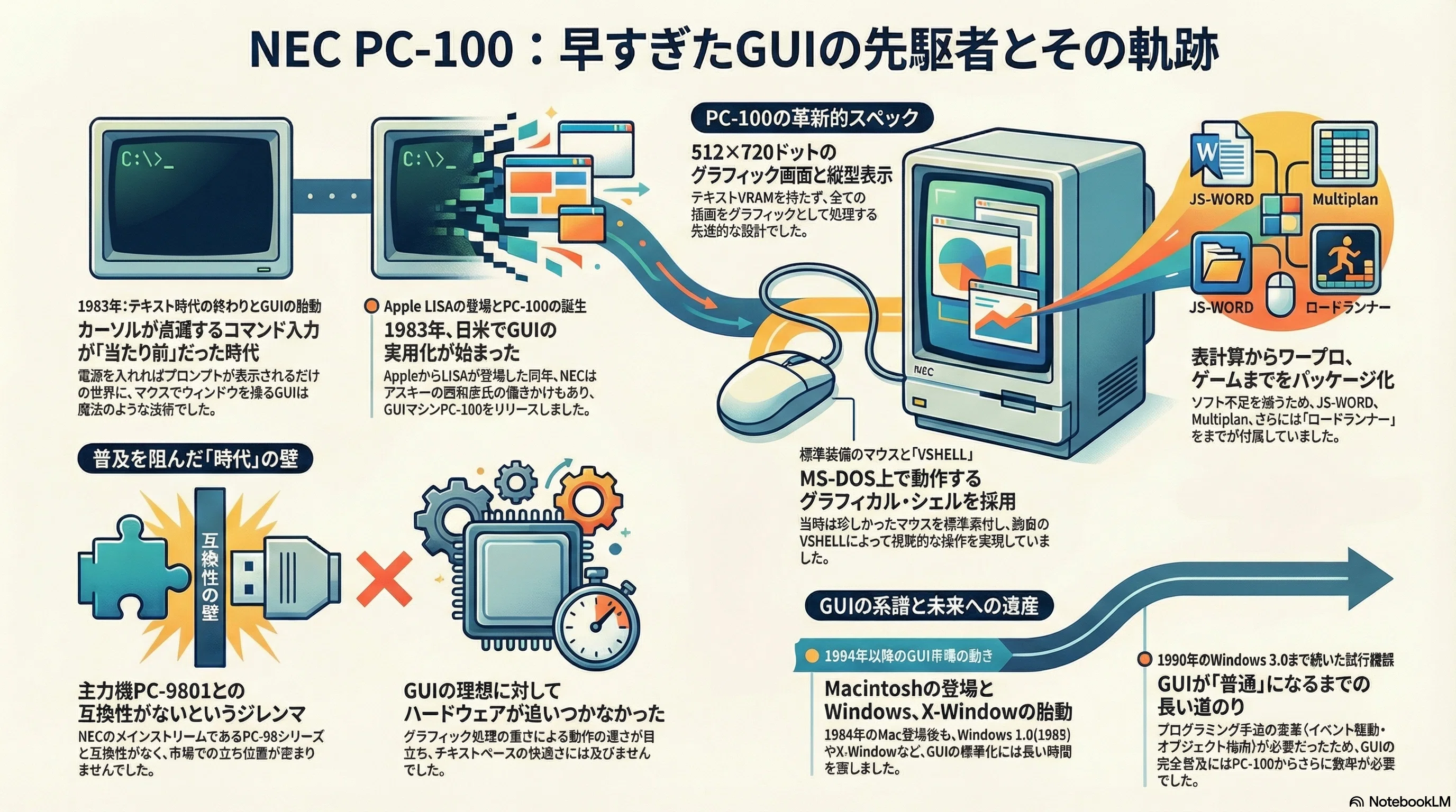 PC-100 - 早すぎたGUIな世界｜kzn