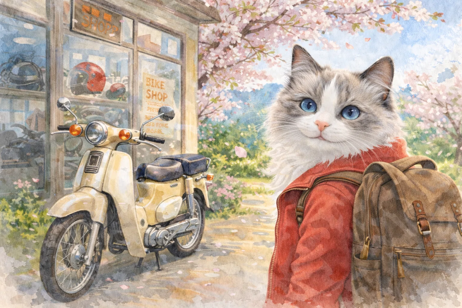 スーパーカブ110「サリーちゃん」とわたしの物語――AI絵本｜hontabe