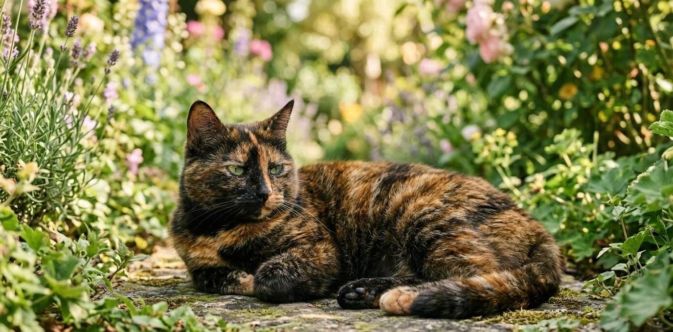 🌿もふ庵ねこ図鑑 vol. 11 サビ猫は本当に地味？〜 魔女の使い魔と呼ば