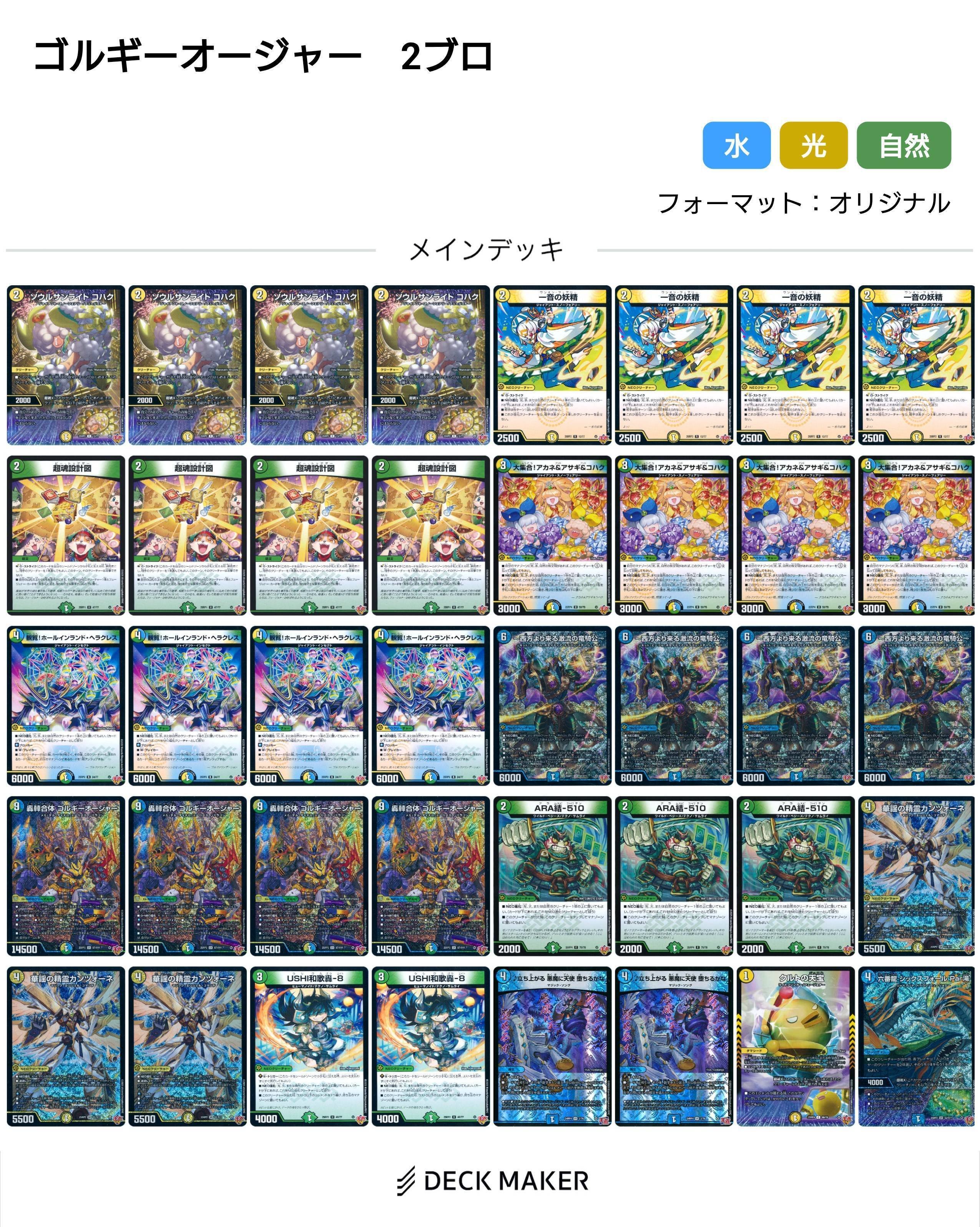 残念ながら準優勝】ジャッジ大会 岡山勢使用デッキ｜ぶちょう@デュエマ