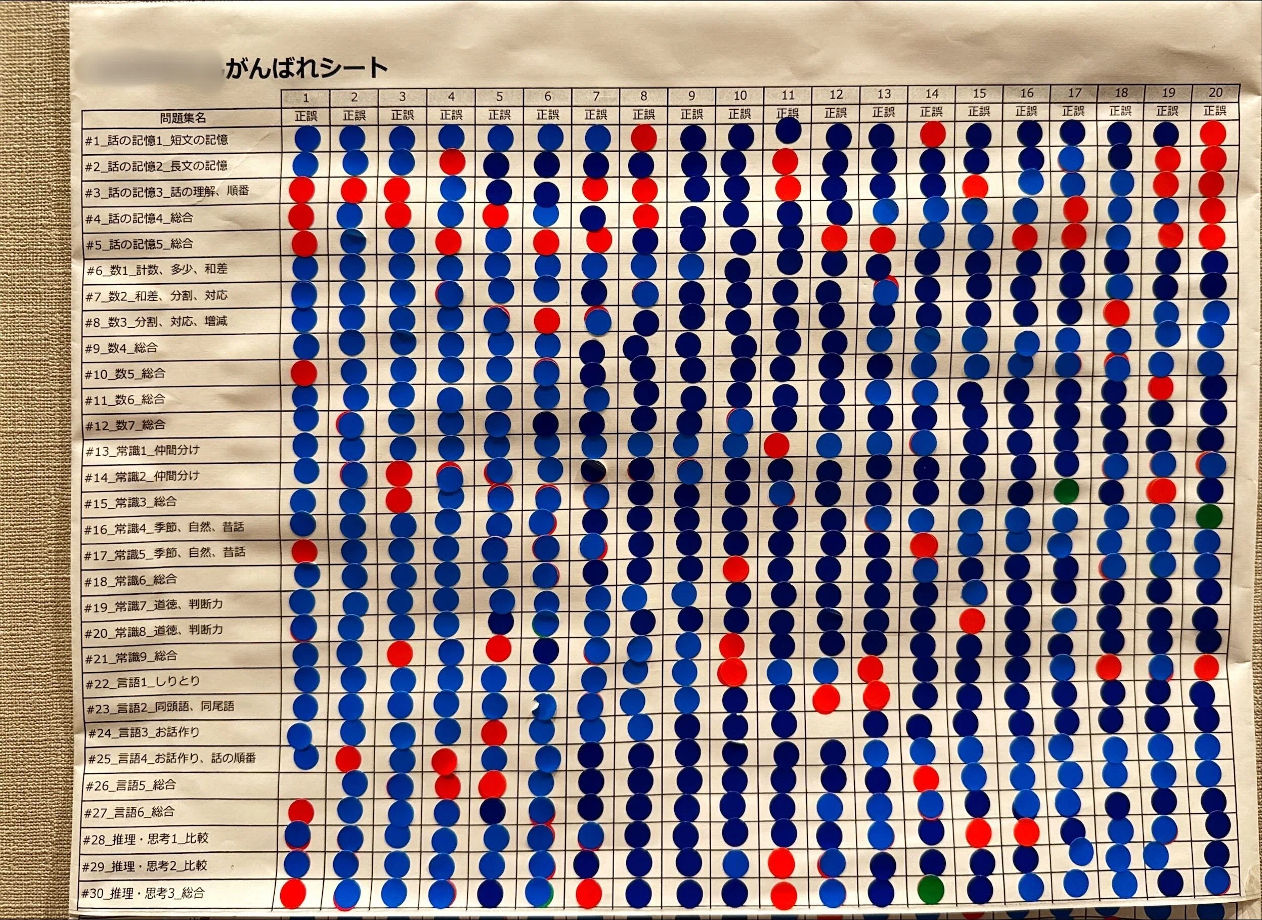 小学校受験】模試の結果を見ながら当時を振り返る（前年12月編