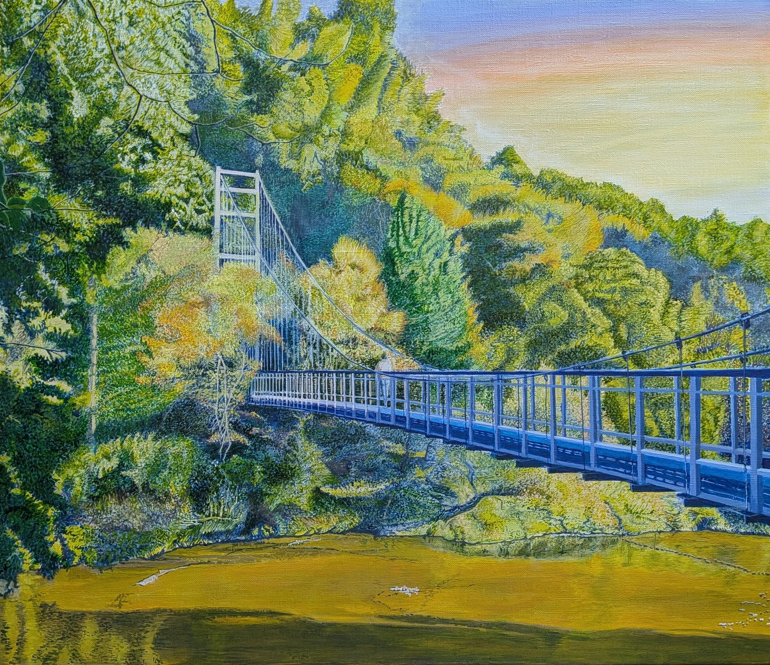 Step76】「架橋」アクリル画｜瑞島 魁祐（みずしま かいゆう）