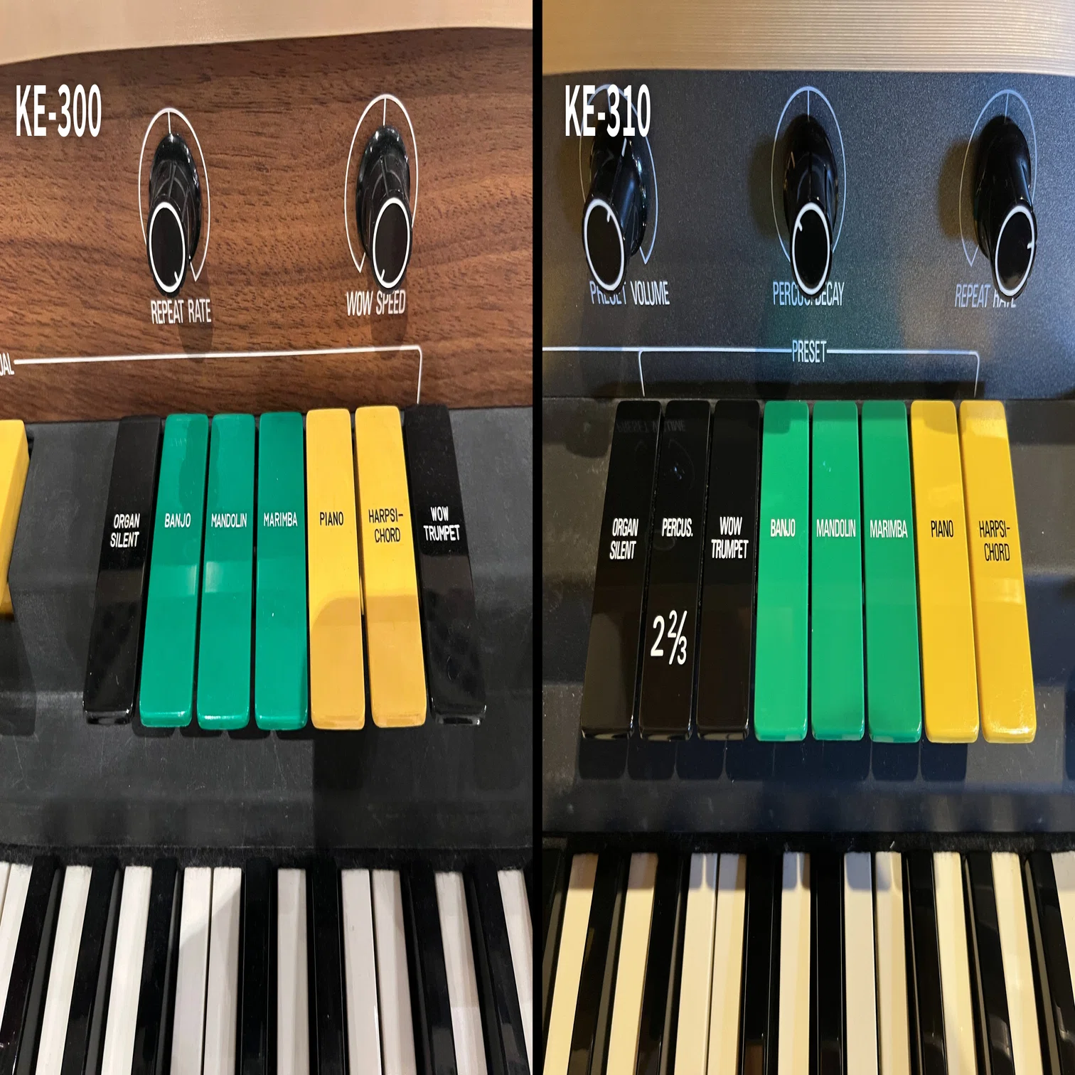 アナログドリマトーン比較 KE-300 vs. KE-310｜ゆうげんオルガン