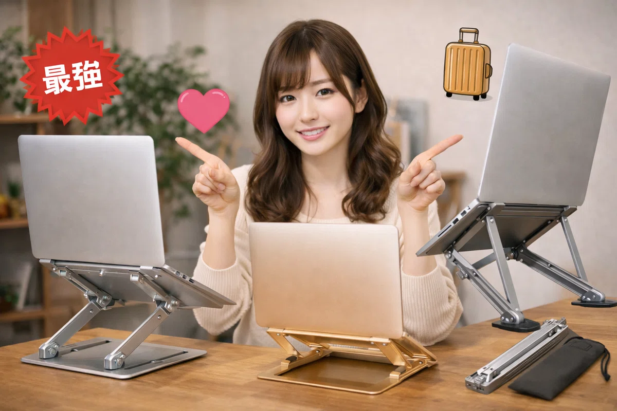 ノートPCスタンドおすすめをタイプ別に厳選(最強・おしゃれ・持ち運びで後悔しない)