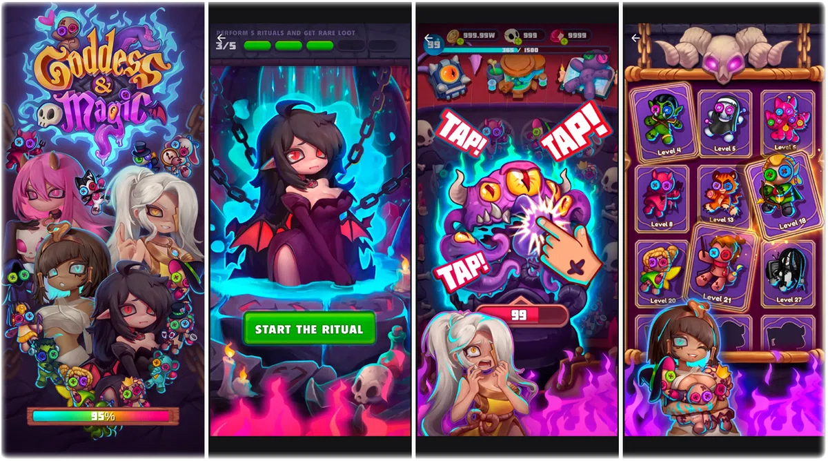 『Goddess & Magic:Voodoo merge』英語オンリーが伝わる雰囲気の画像