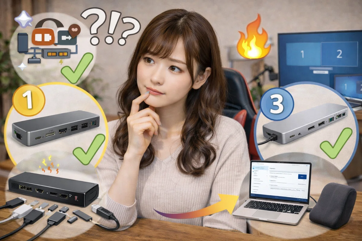 ドッキングステーションおすすめ:最短で失敗しない選び方