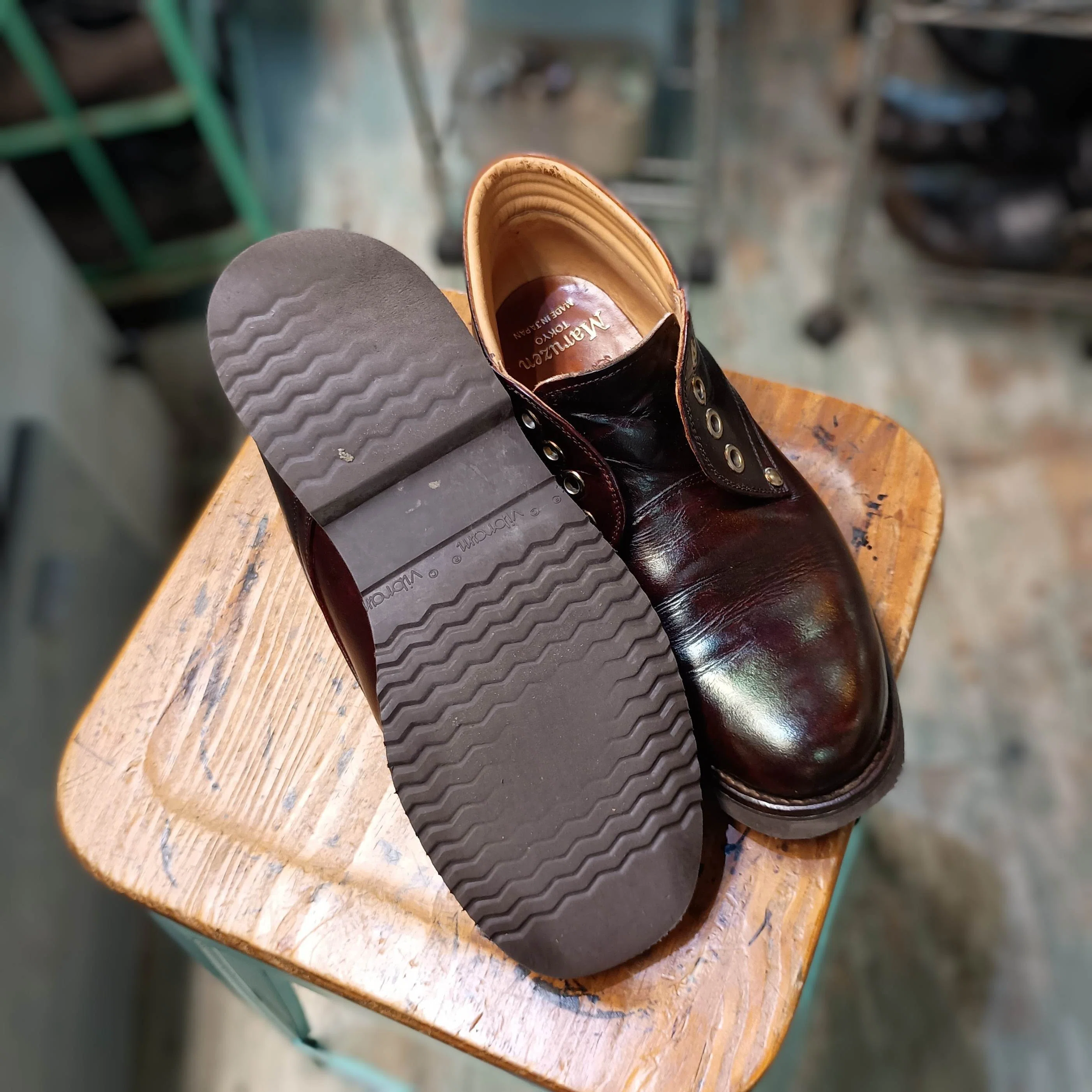 Resole/ソールカスタム】丸善(三交製靴)+vibram#1136｜CREA Repair