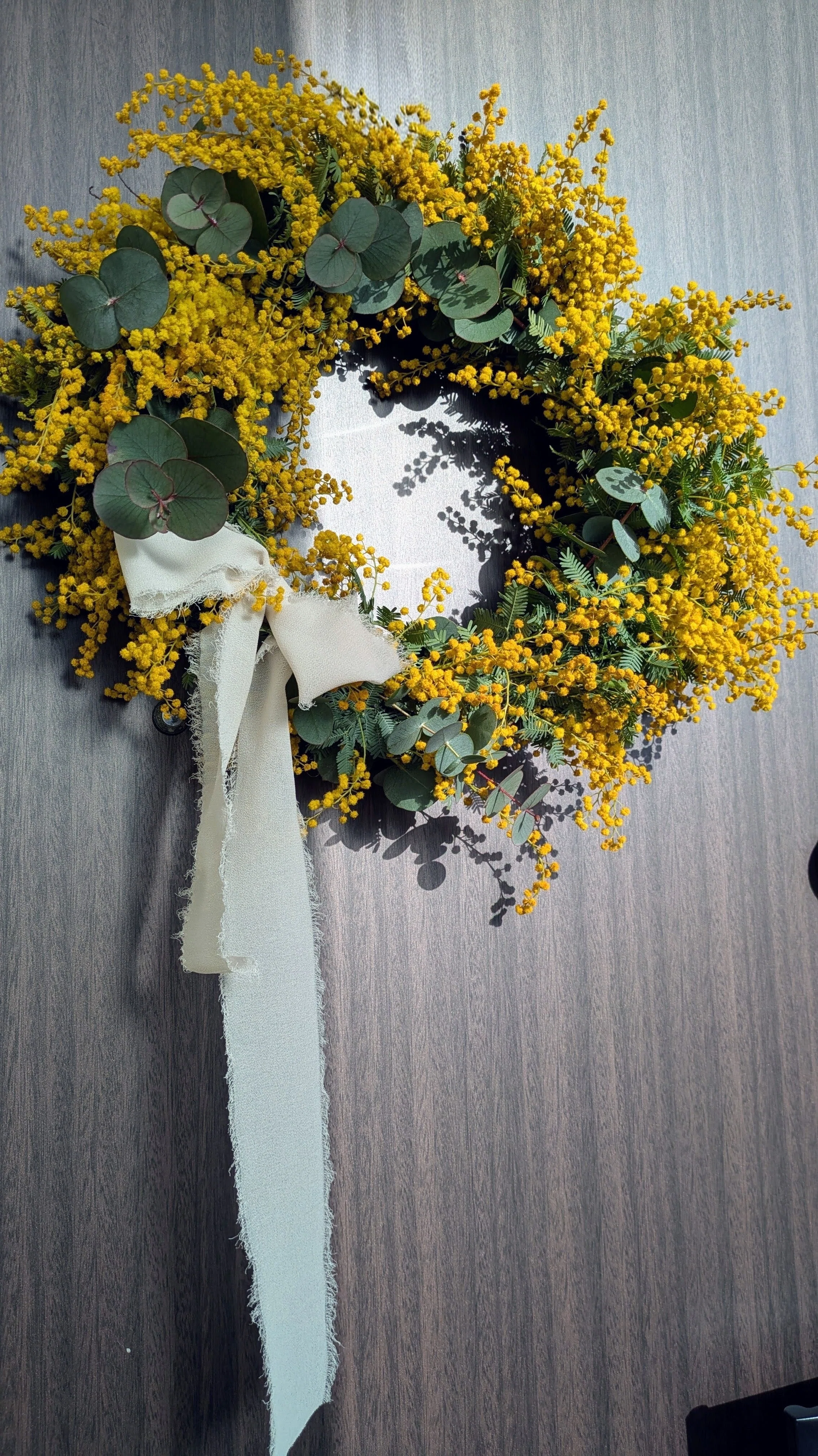 Waiting for Spring: Making a Yellow Mimosa Wreath | Finding