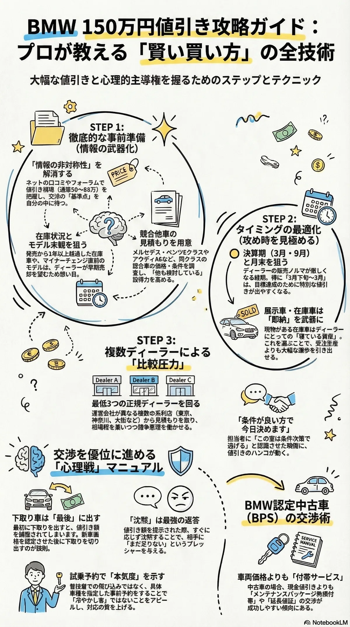 実体験】BMWディーラーでの交渉で150万円値引きに成功した3つの秘訣 実体験】BMWディーラーでの交渉で150万円値引きに成功した3つの秘訣