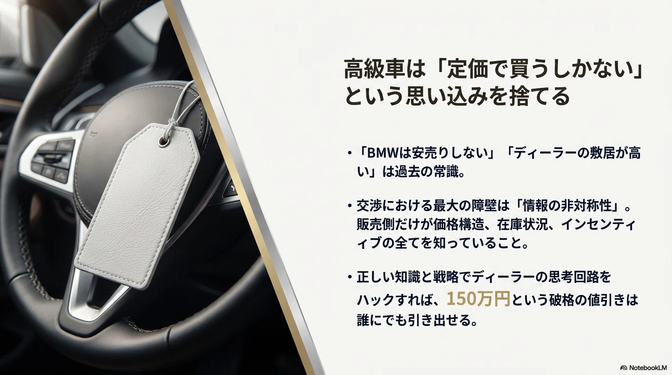 実体験】BMWディーラーでの交渉で150万円値引きに成功した3つの秘訣