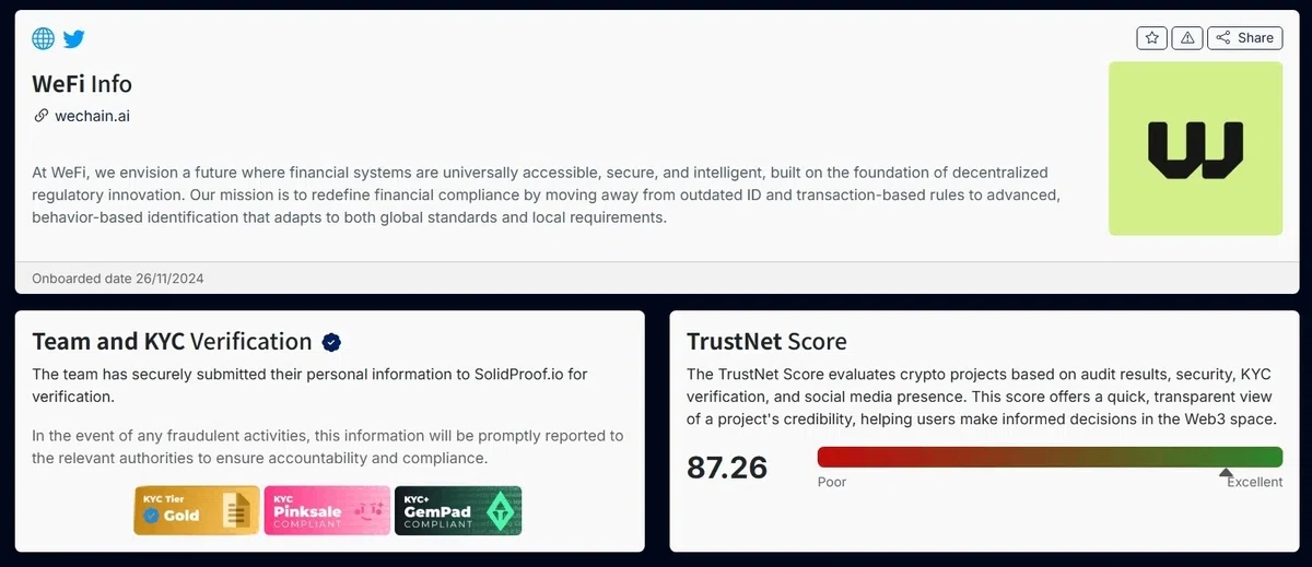 [Verification] Is WeFi really safe? The "transparency" proven by third ...