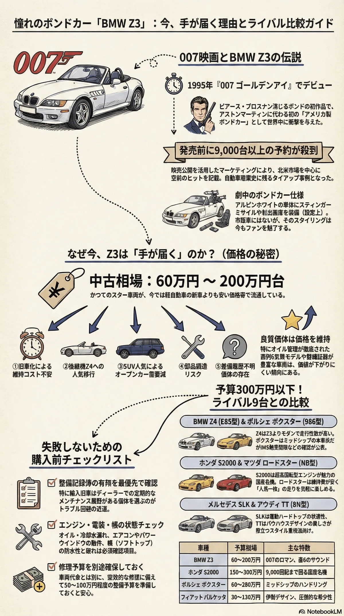 映画で輝くBMW Z3！「007 ゴールデンアイ」登場の名スポーツカーが今