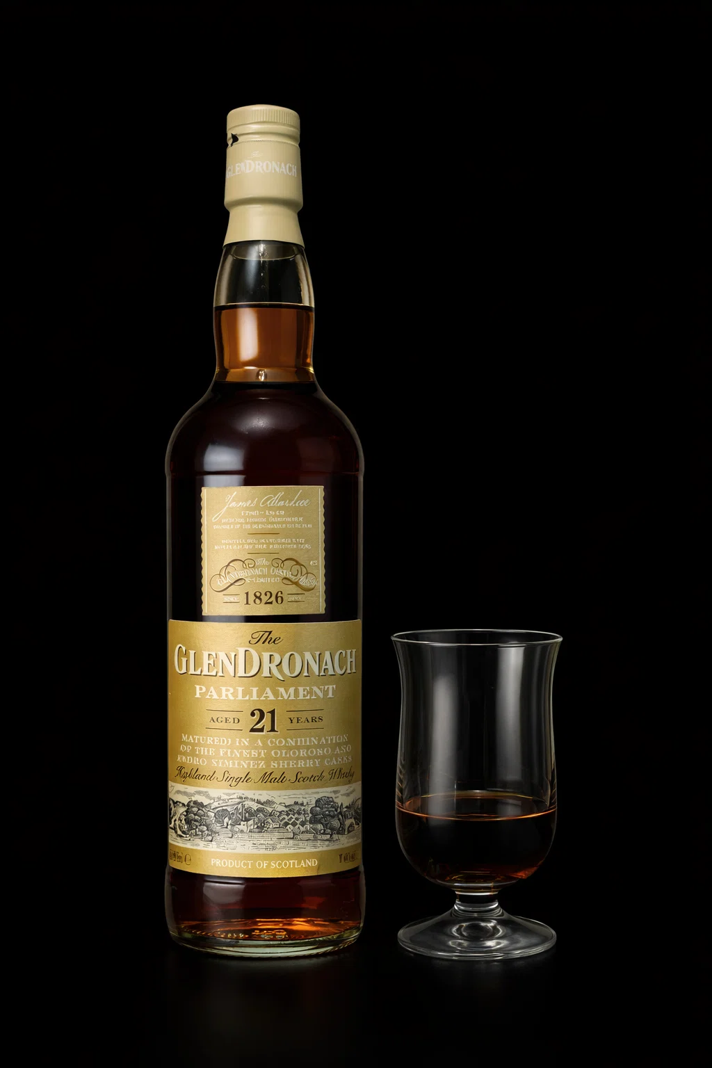 グレンドロナック 21年（The GlenDronach 21 Years Old）｜グラスの底
