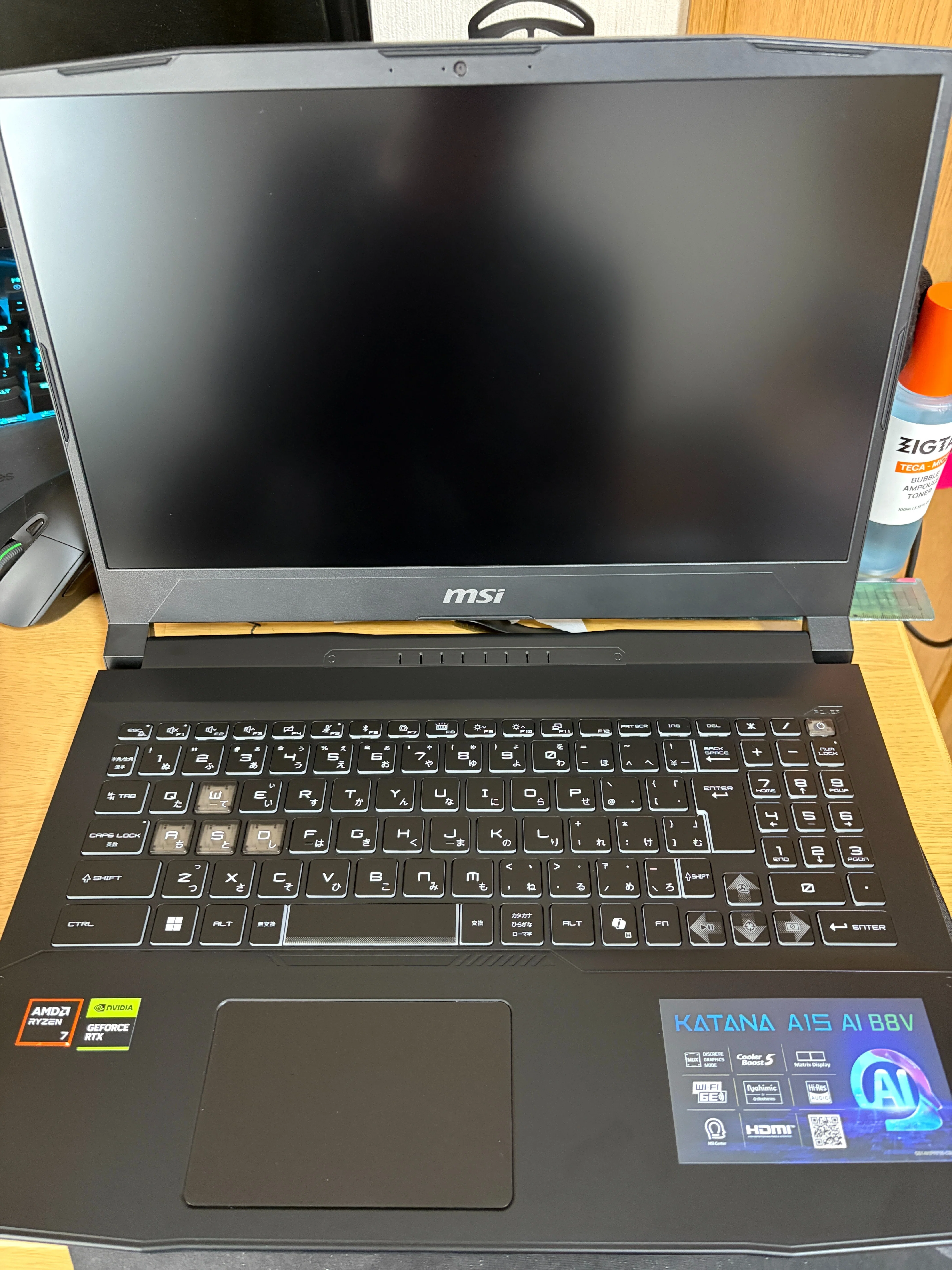 MSI ゲーミング ノートPC Katana A15 AI B8Vレビュー｜Porten