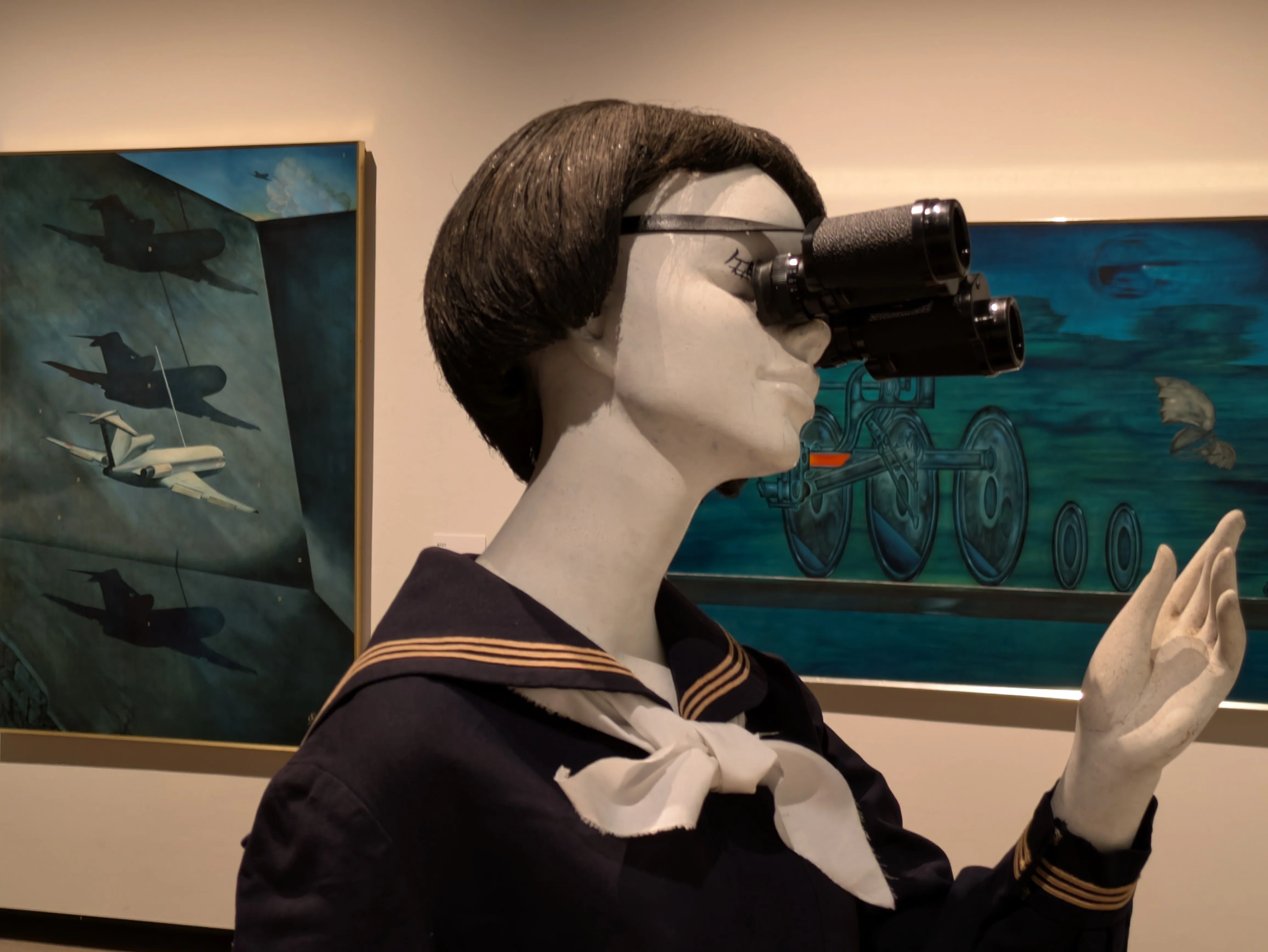 静岡県美術館『中村宏展』機関車と女学生編｜レオナール・フグ田🐚