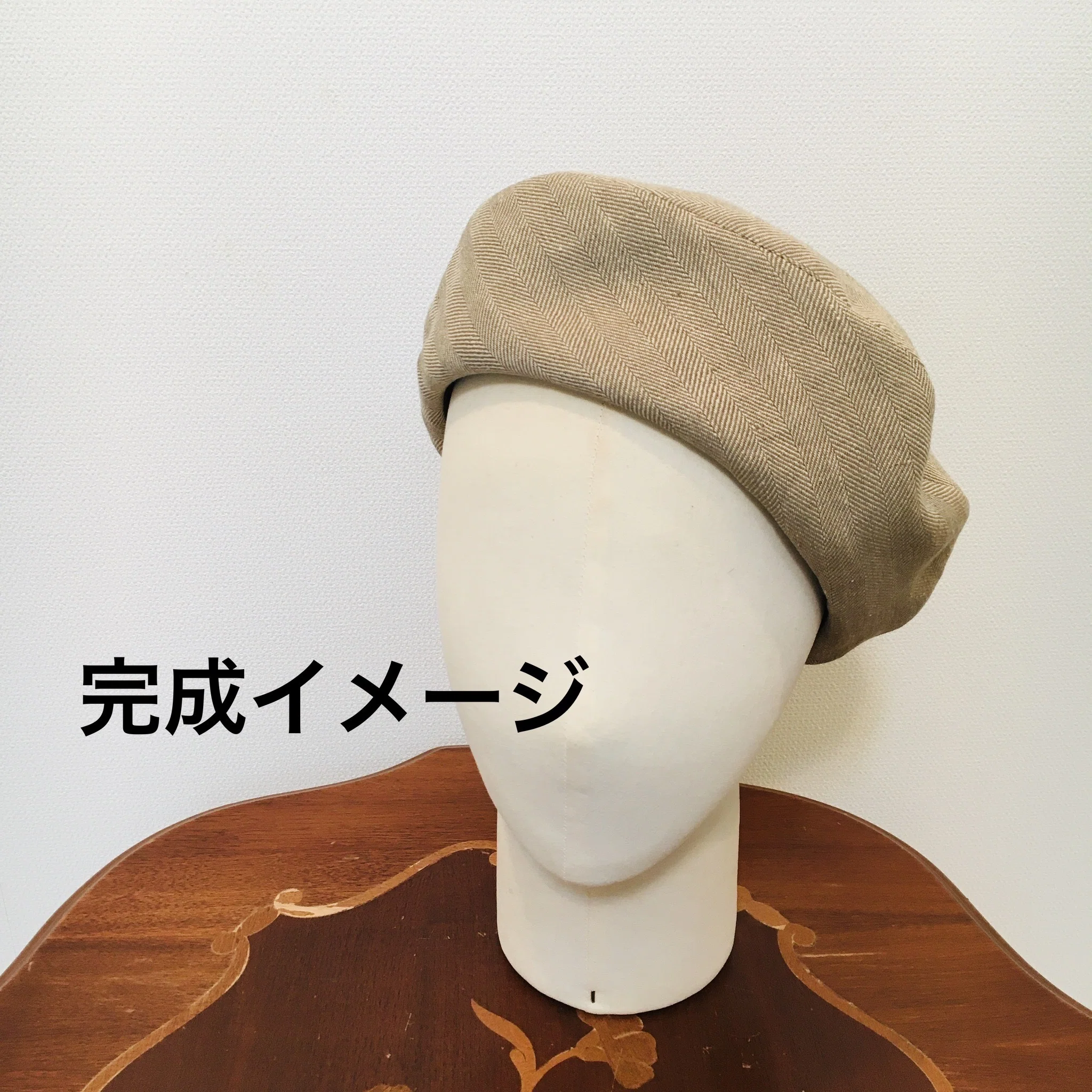 2枚はぎベレー帽の型紙、ご希望のサイズで作図いたします✏️📏✂️｜emera