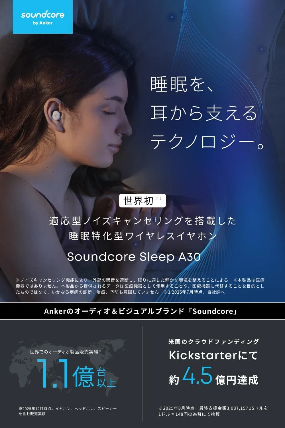 眠りの質を再定義。Anker Soundcore Sleep A30が導く「静寂の聖域
