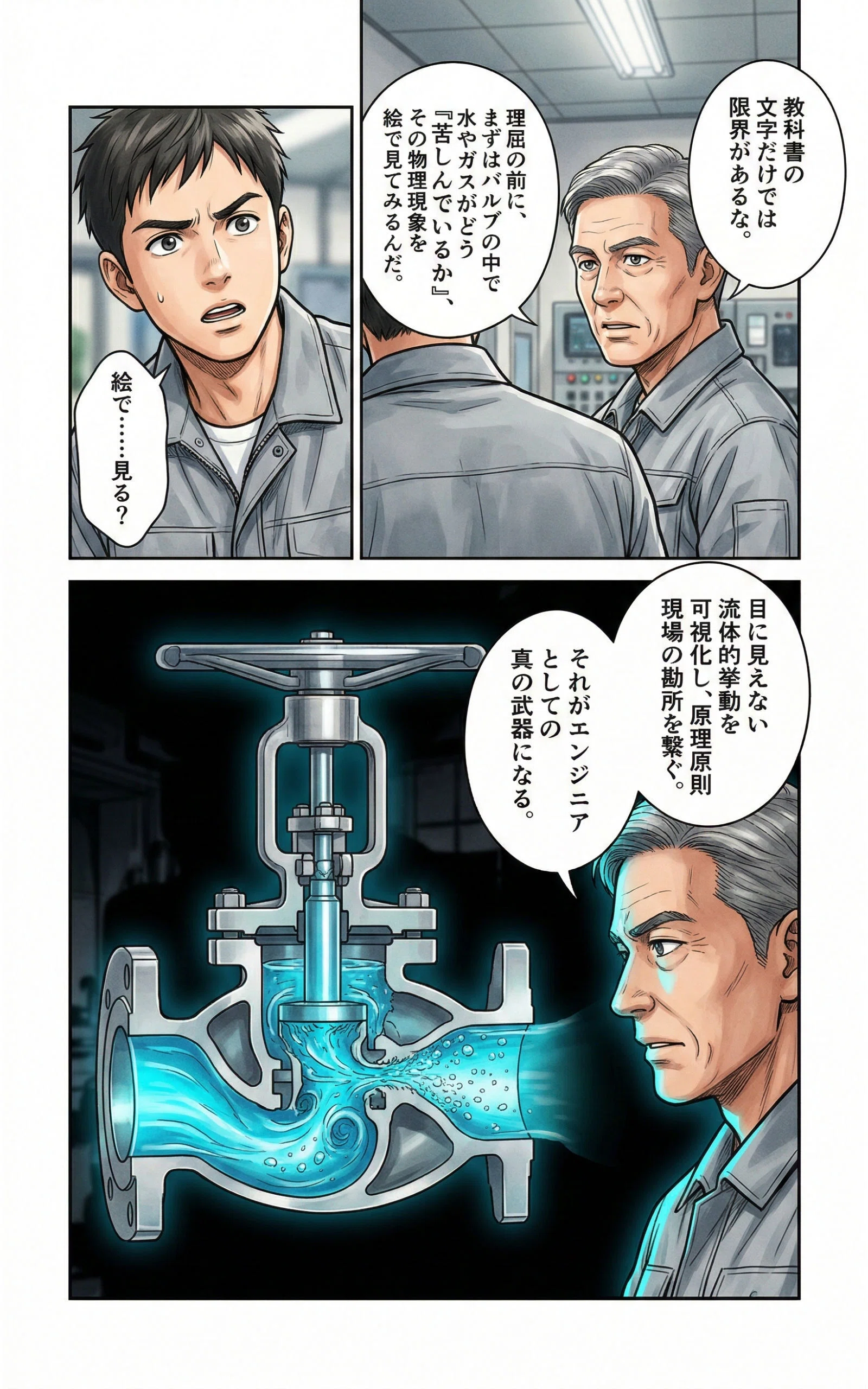 マンガでわかる調節弁（コントロールバルブ） 〜プラントの「心臓」を 