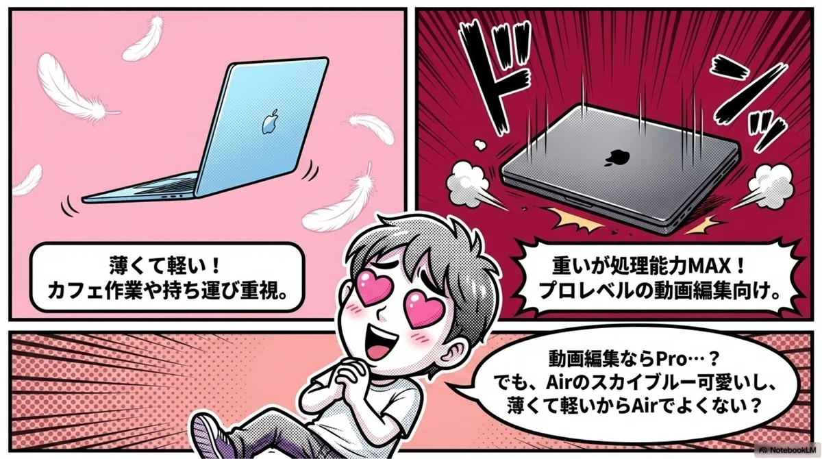 動画編集PC選び】MacBook AirとPro、結局どっちがおすすめ？歴代Macを 